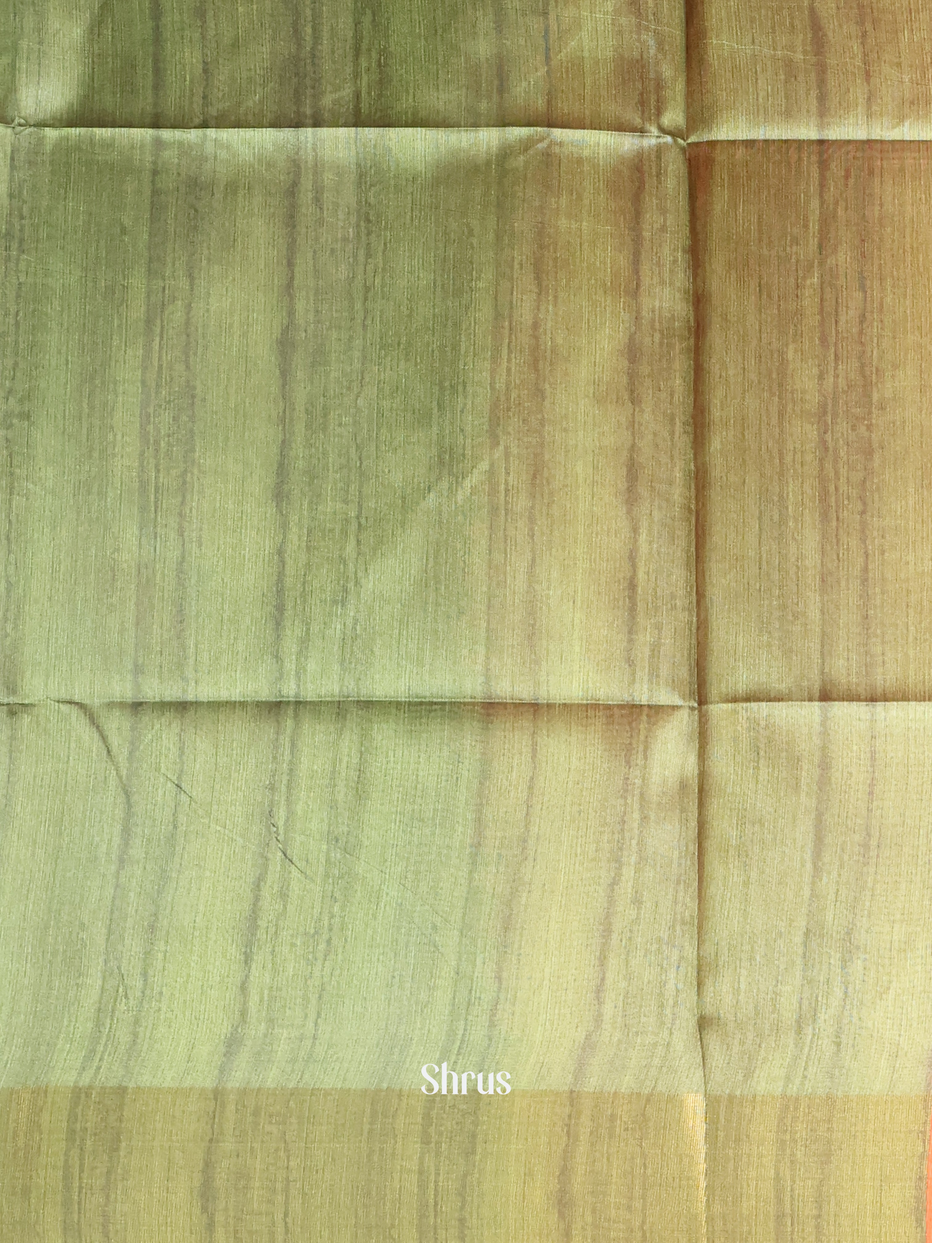 Cream & Green- Champa semitussar Saree