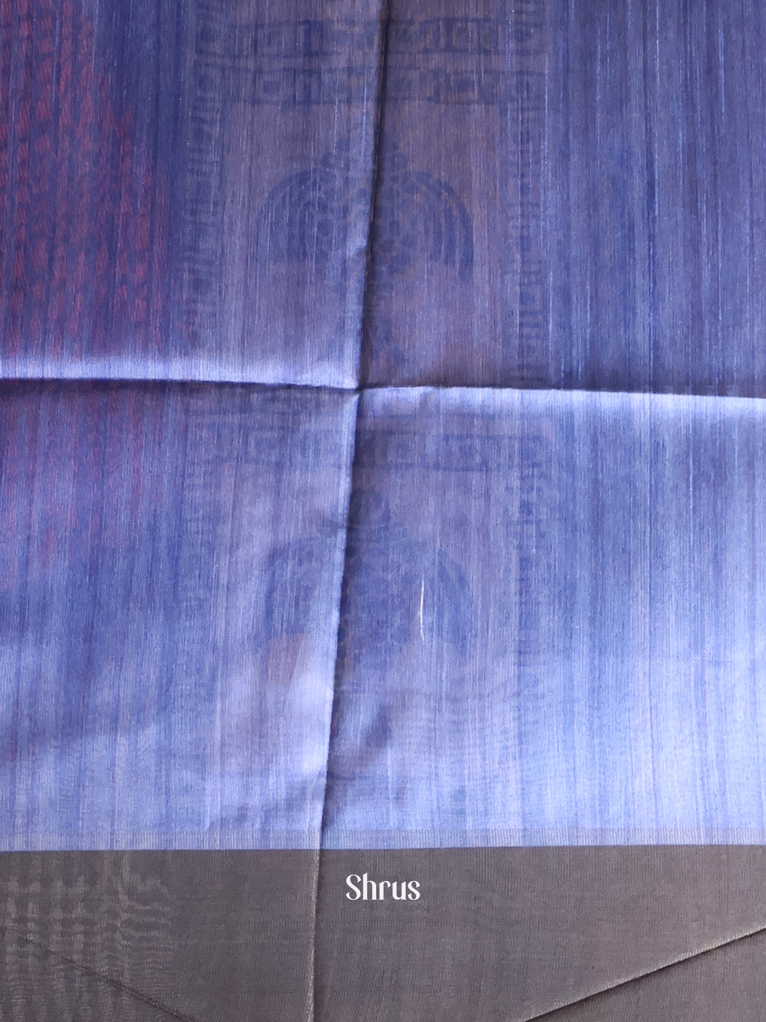 Red & Blue - Champa semitussar Saree