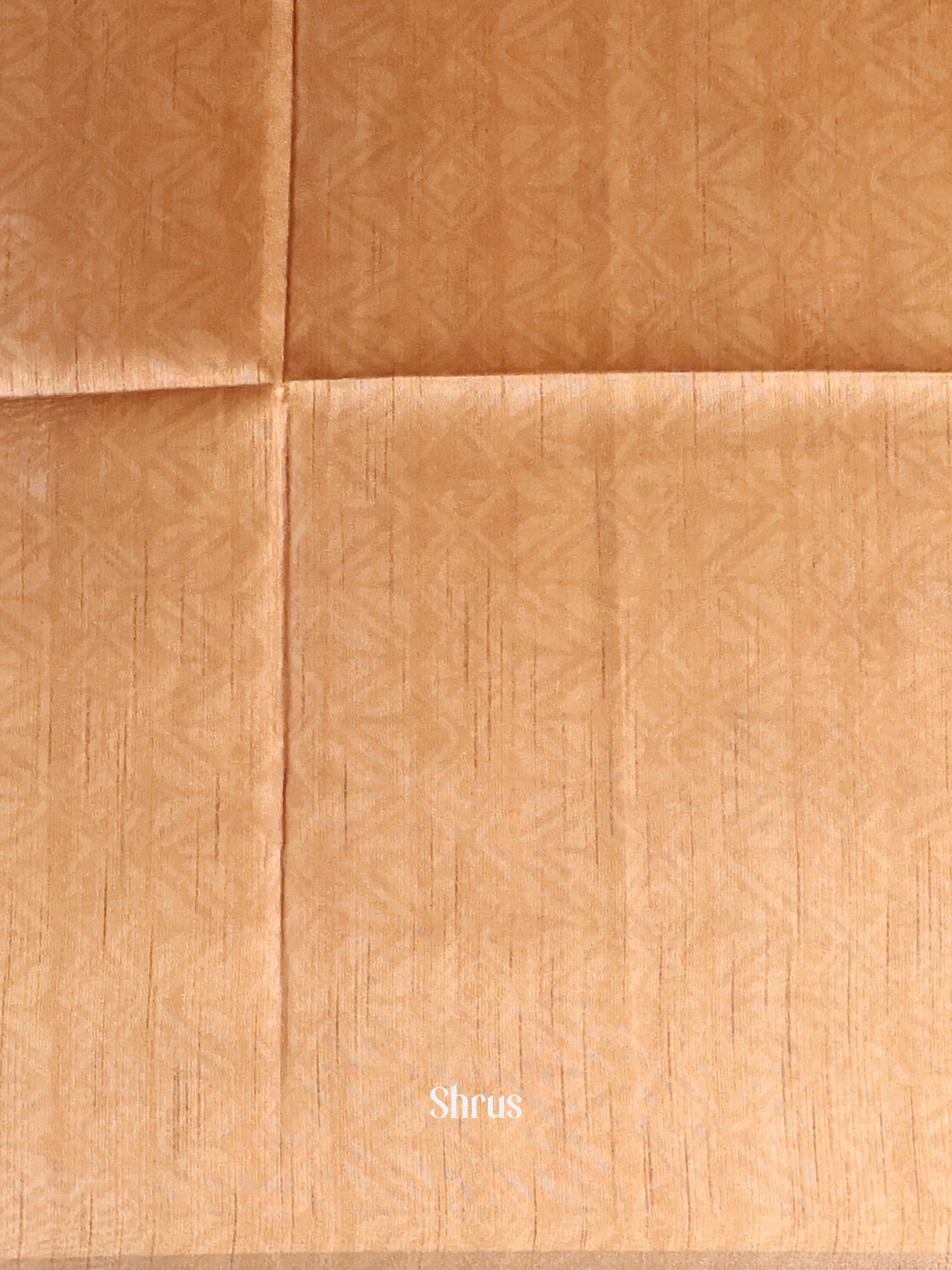 Cream & Brown - Champa semitussar Saree