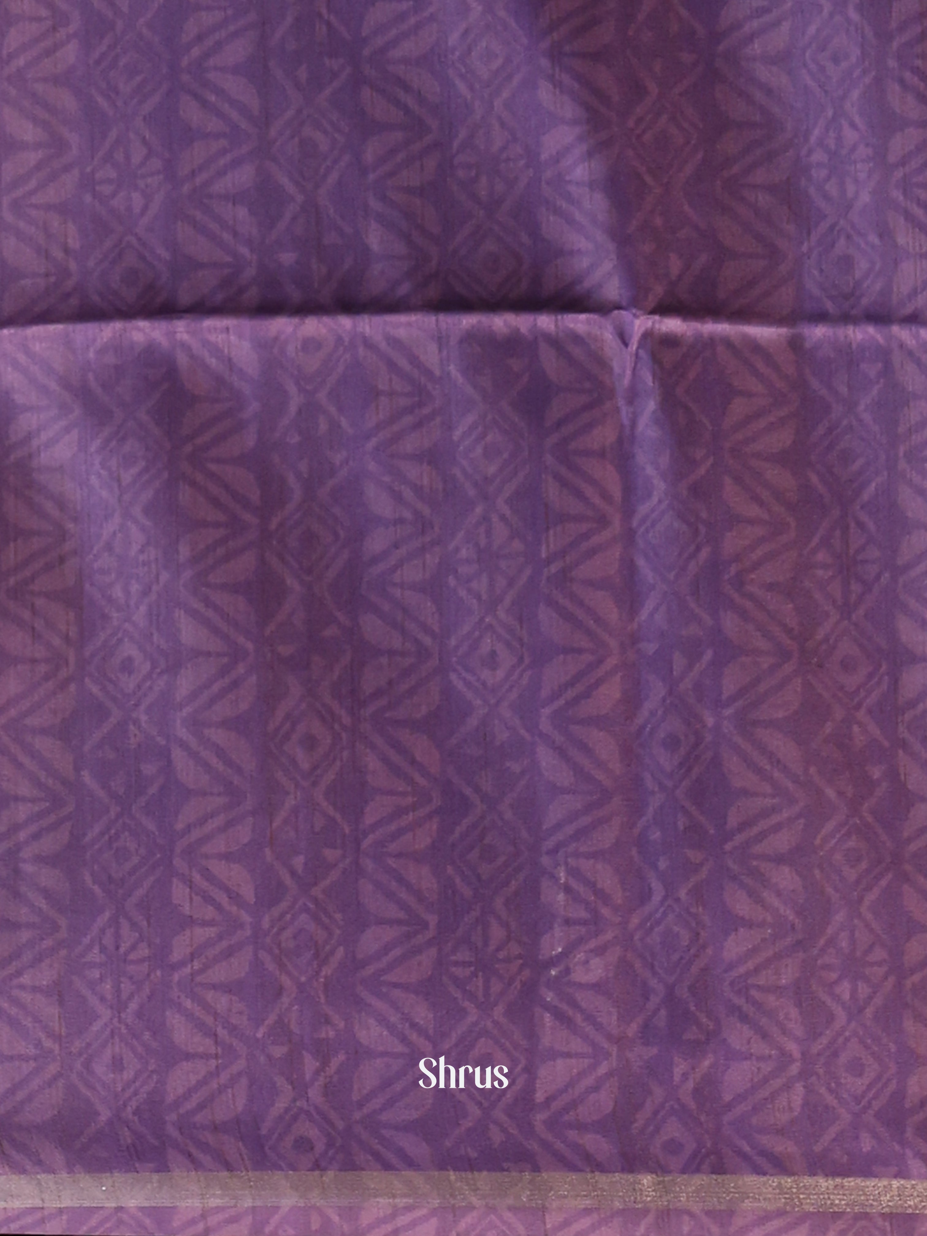 Onion Pink & Purple - Champa semitussar Saree