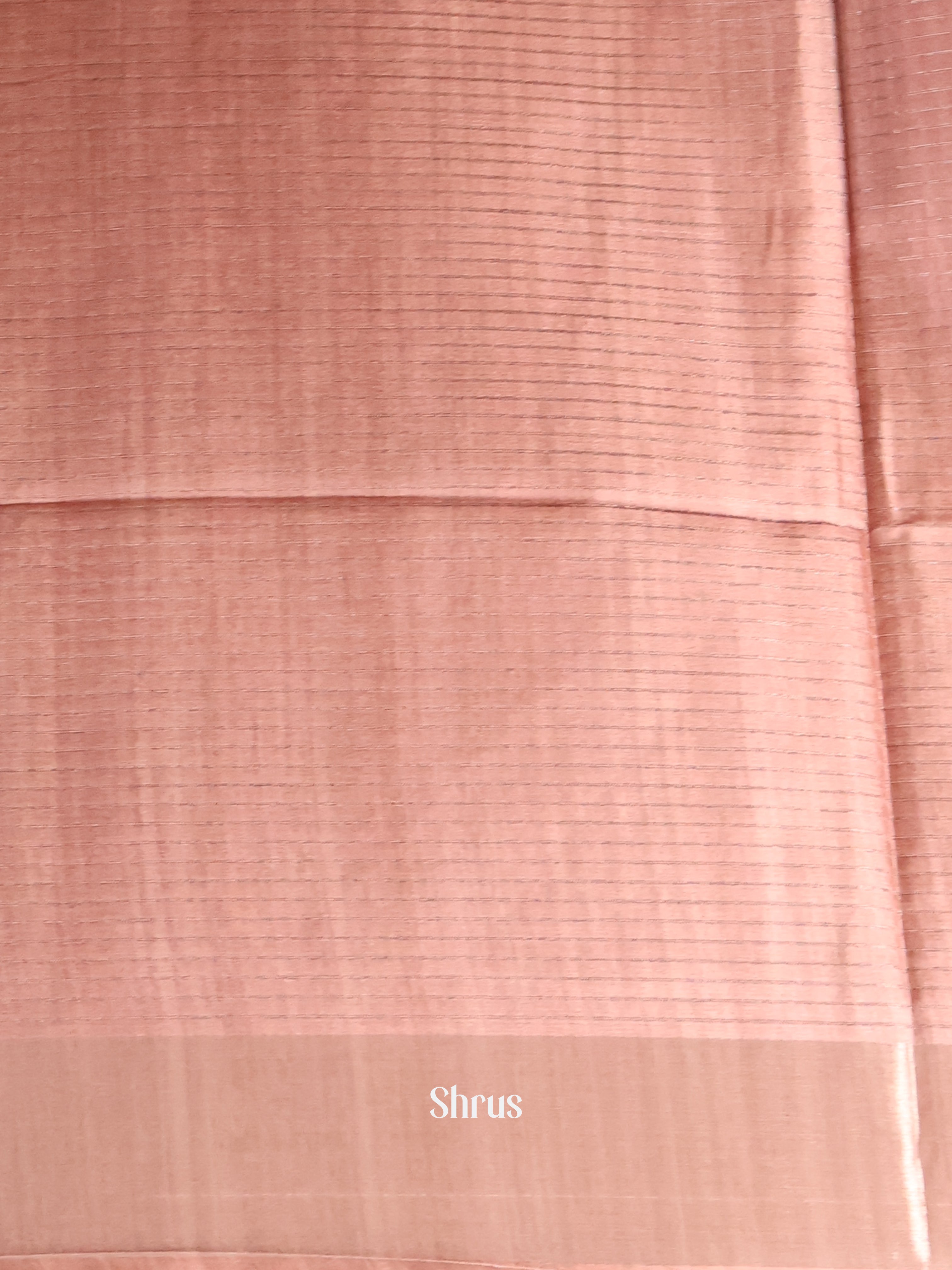 Onion Peel &  Brown - Champa semitussar Saree