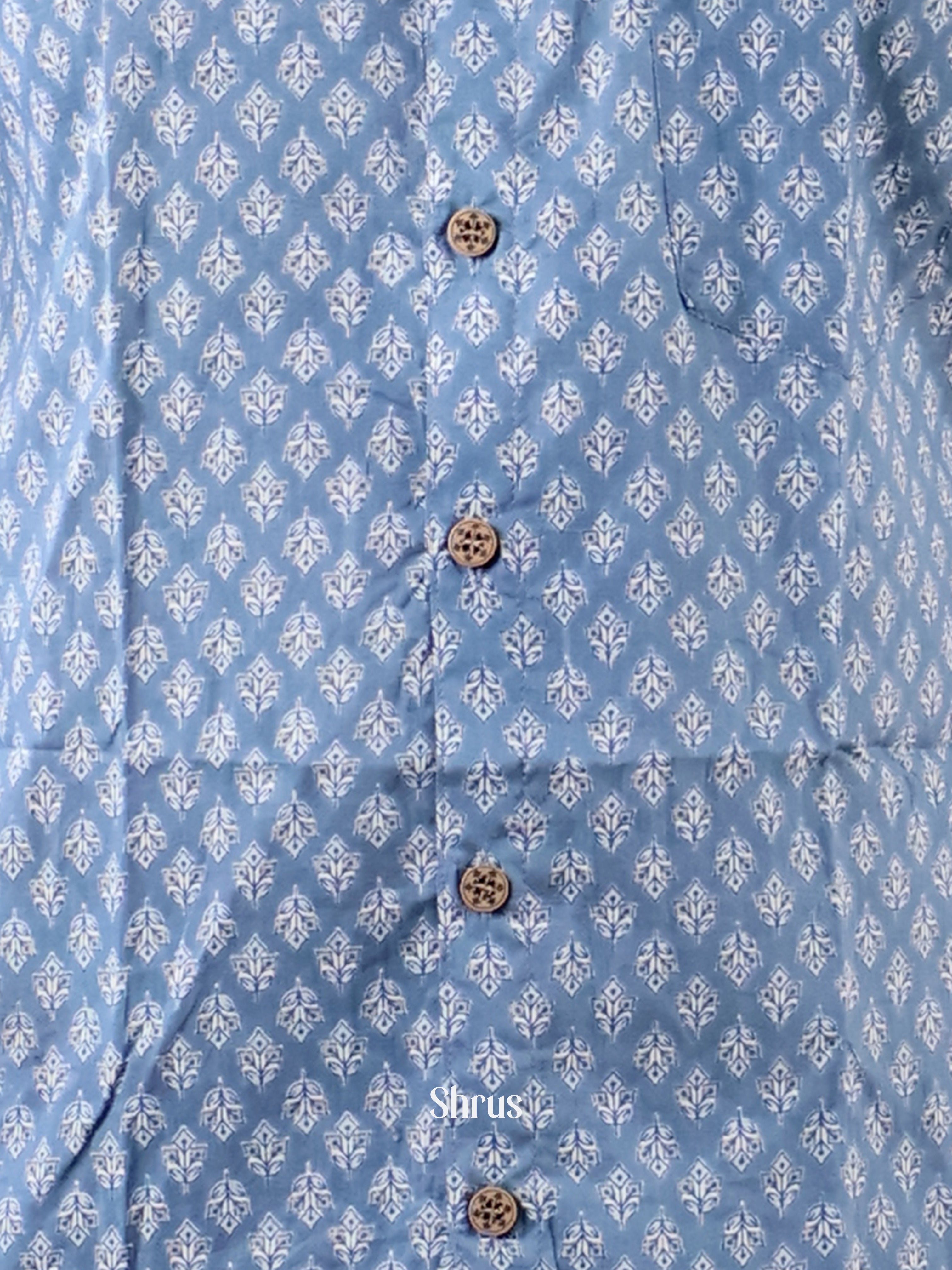 Blue - Readymade Mens Shirt