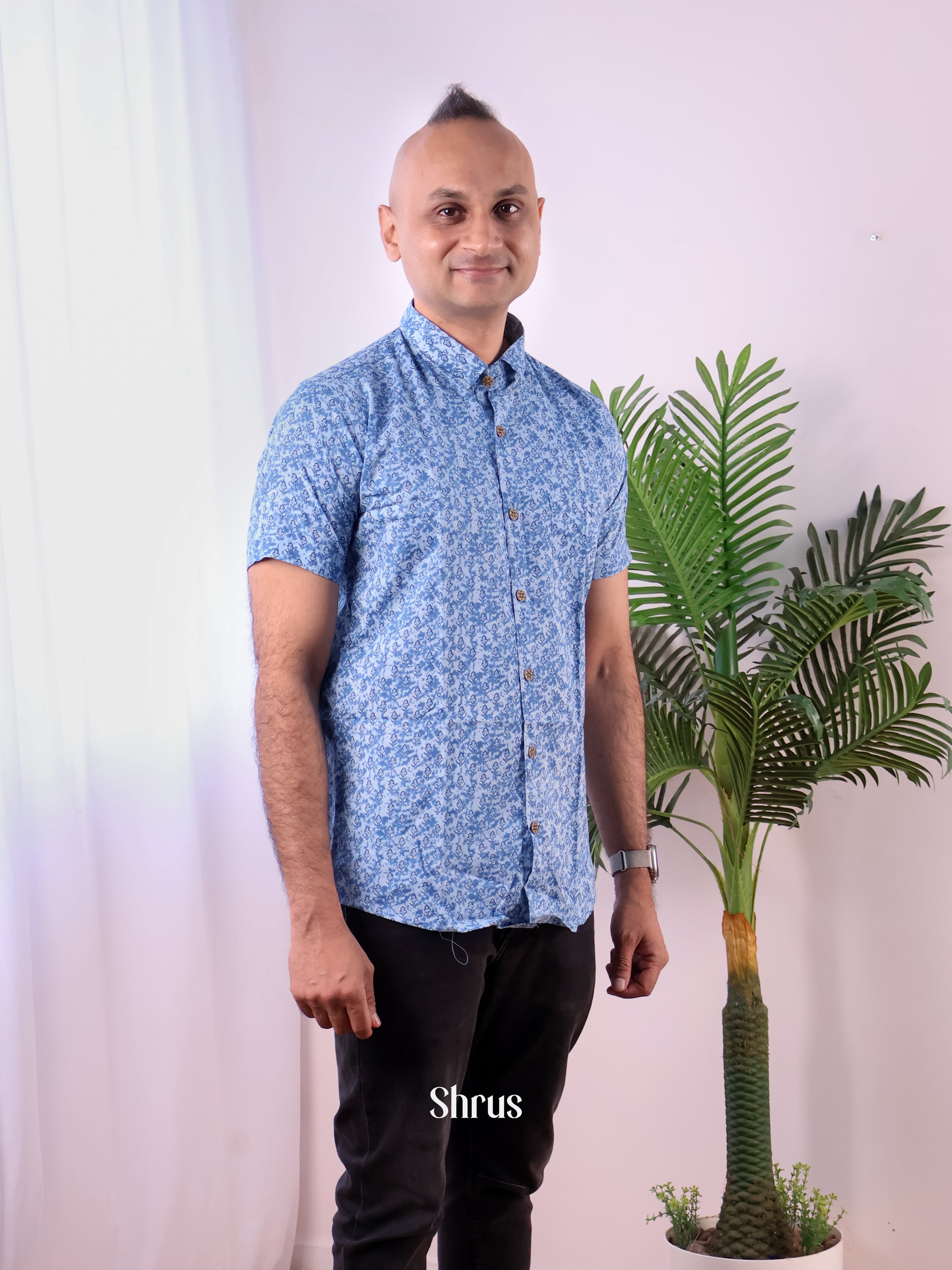 Blue - Readymade Mens Kurta