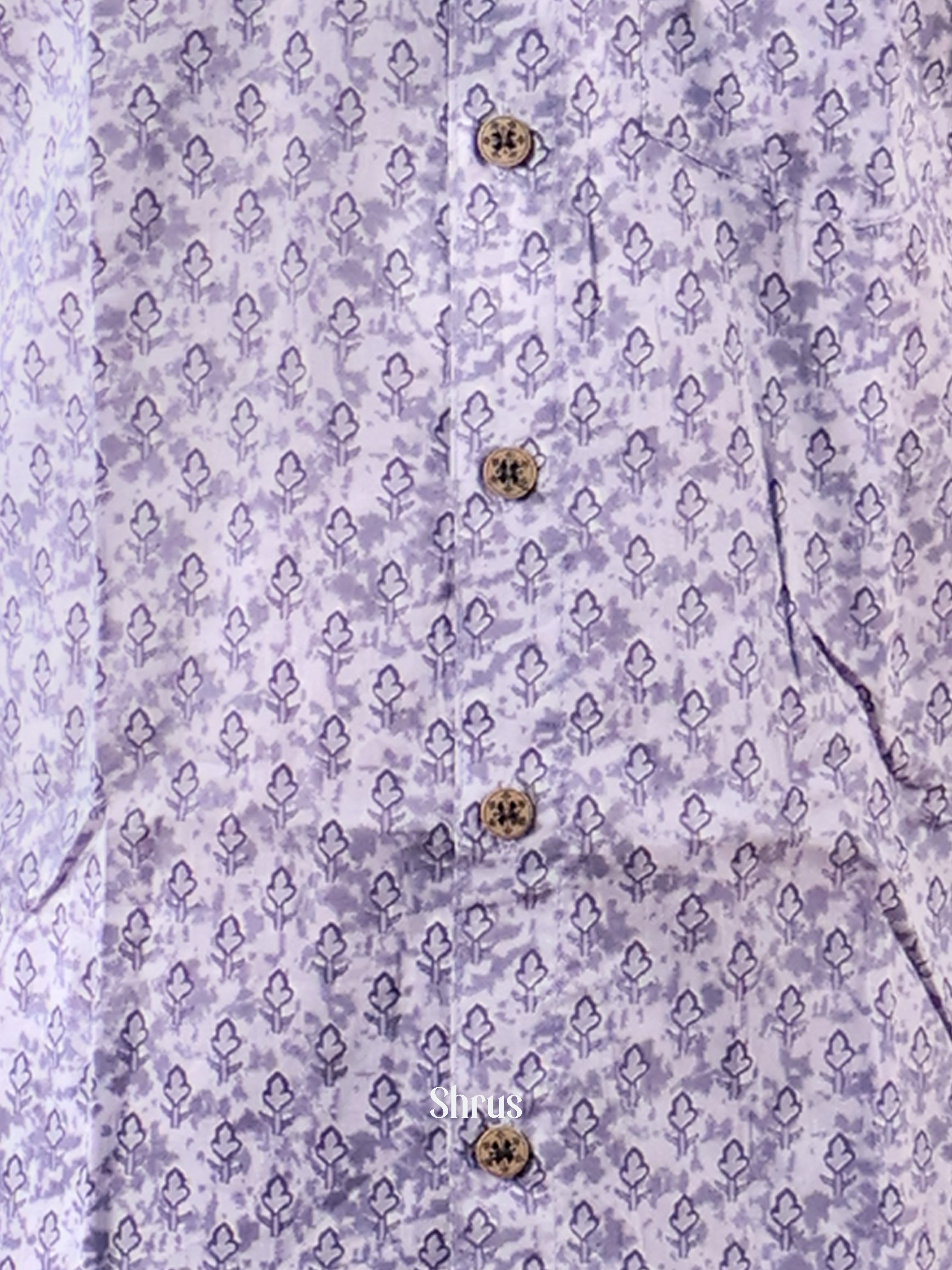 Purple- Readymade Mens Shirt