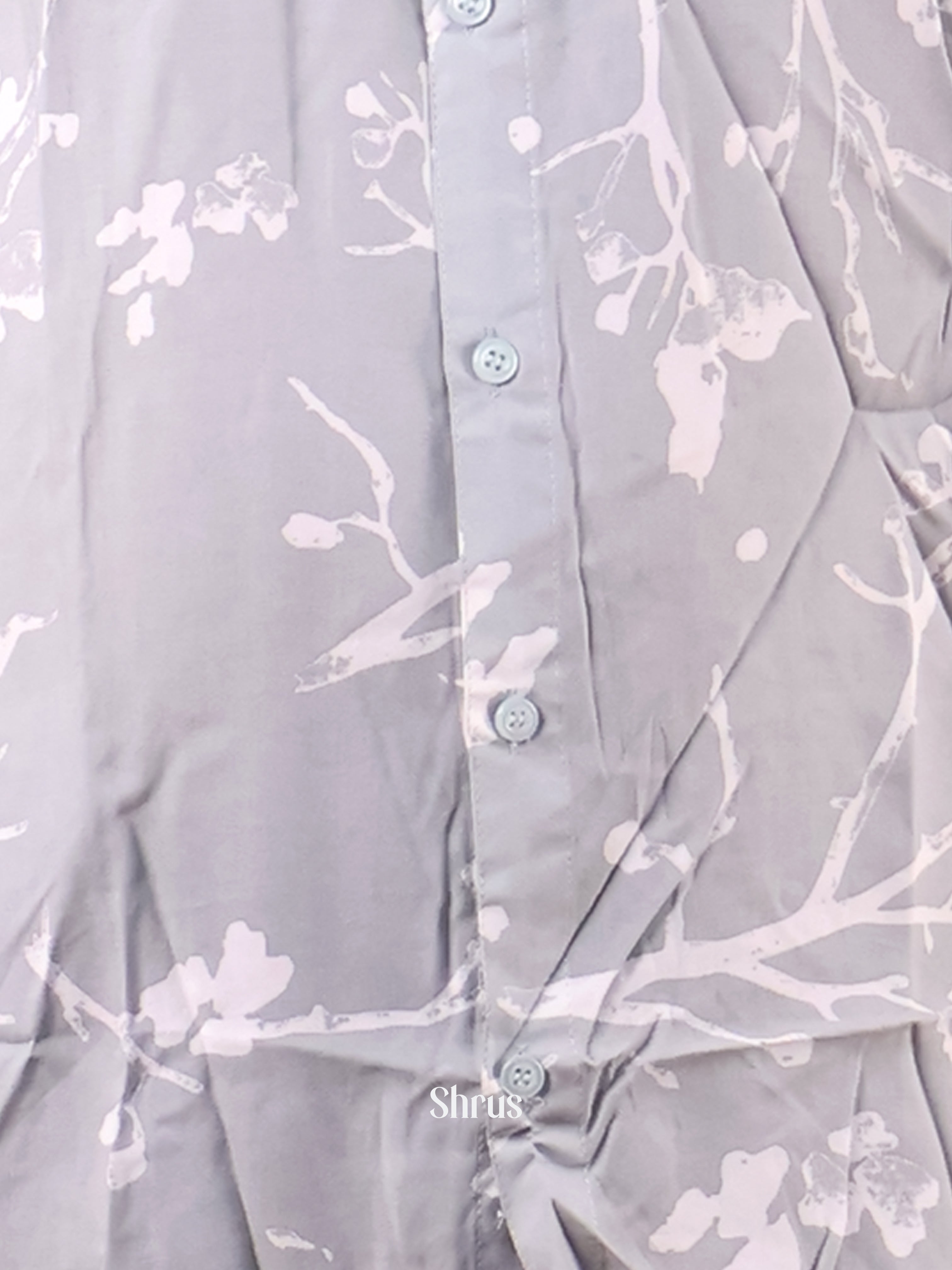 Grey - Readymade Mens Shirt