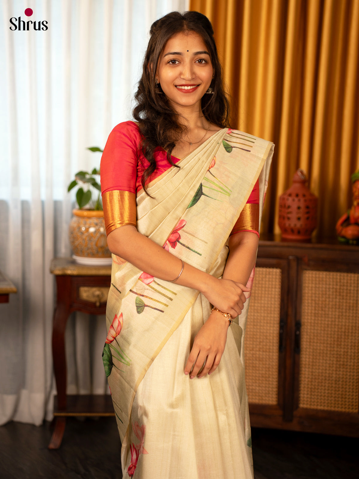 Lite Green - Semi Tussar Saree