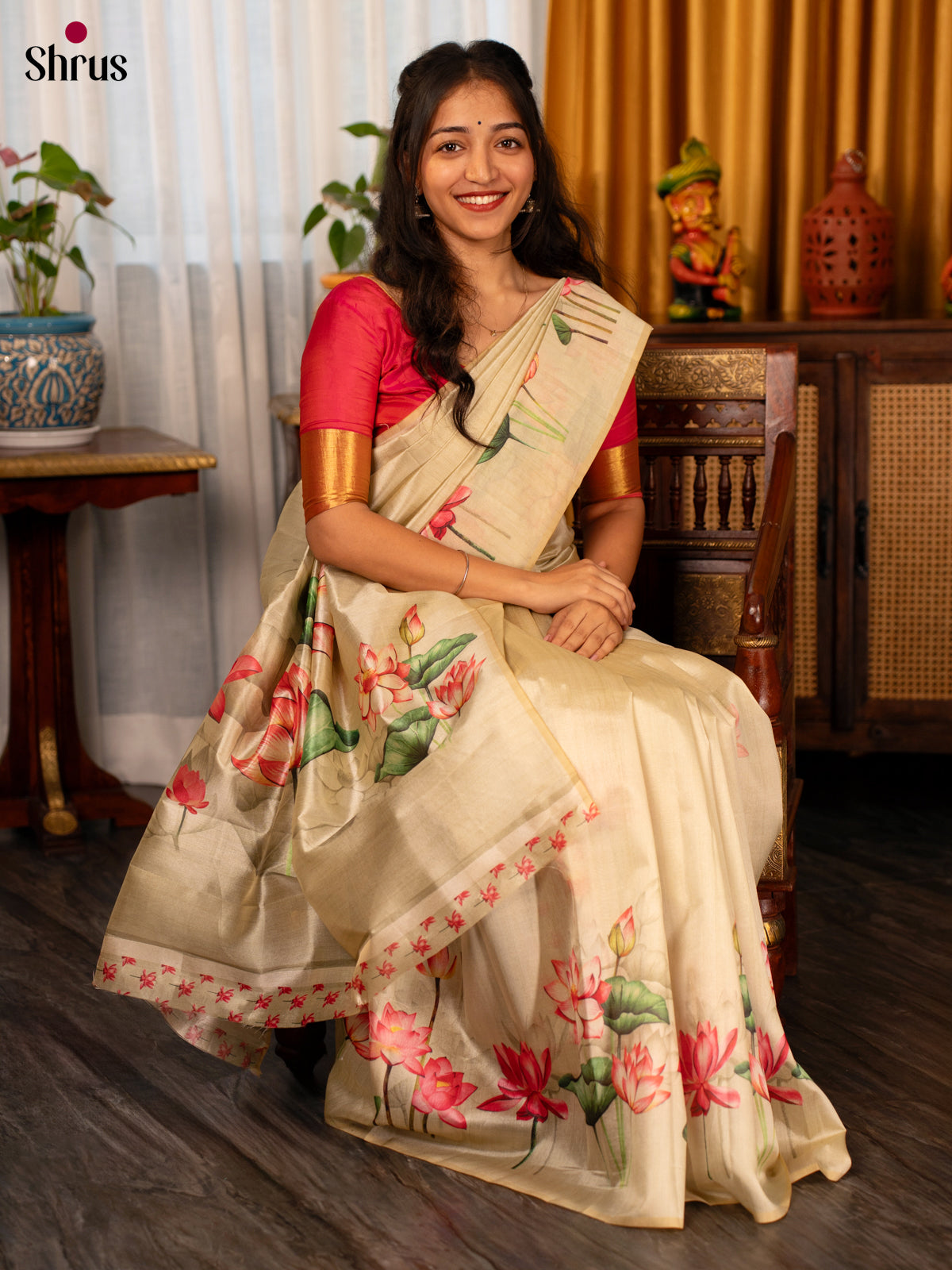 Lite Green - Semi Tussar Saree