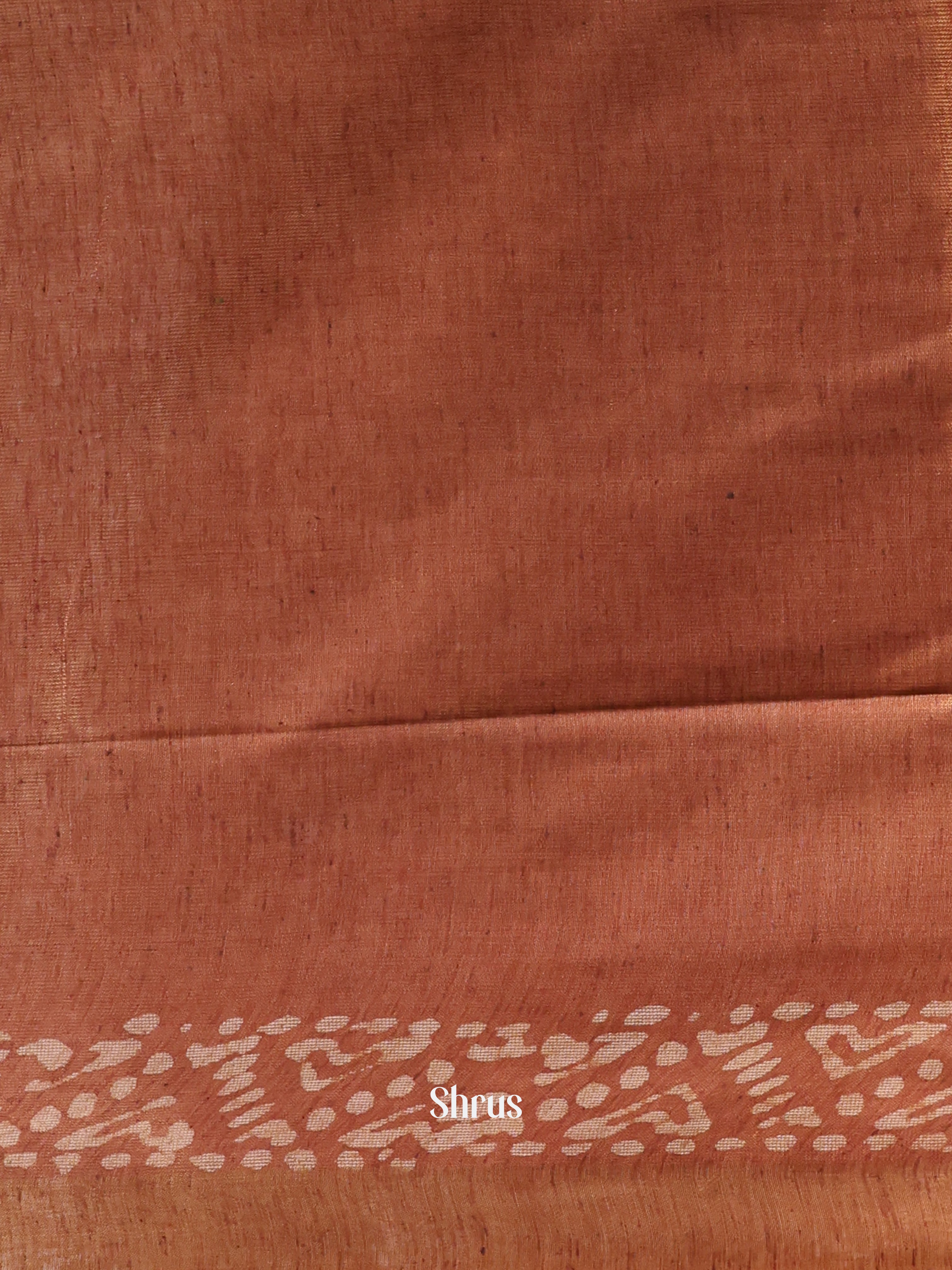 Brown & Mustard -Bhatik Saree