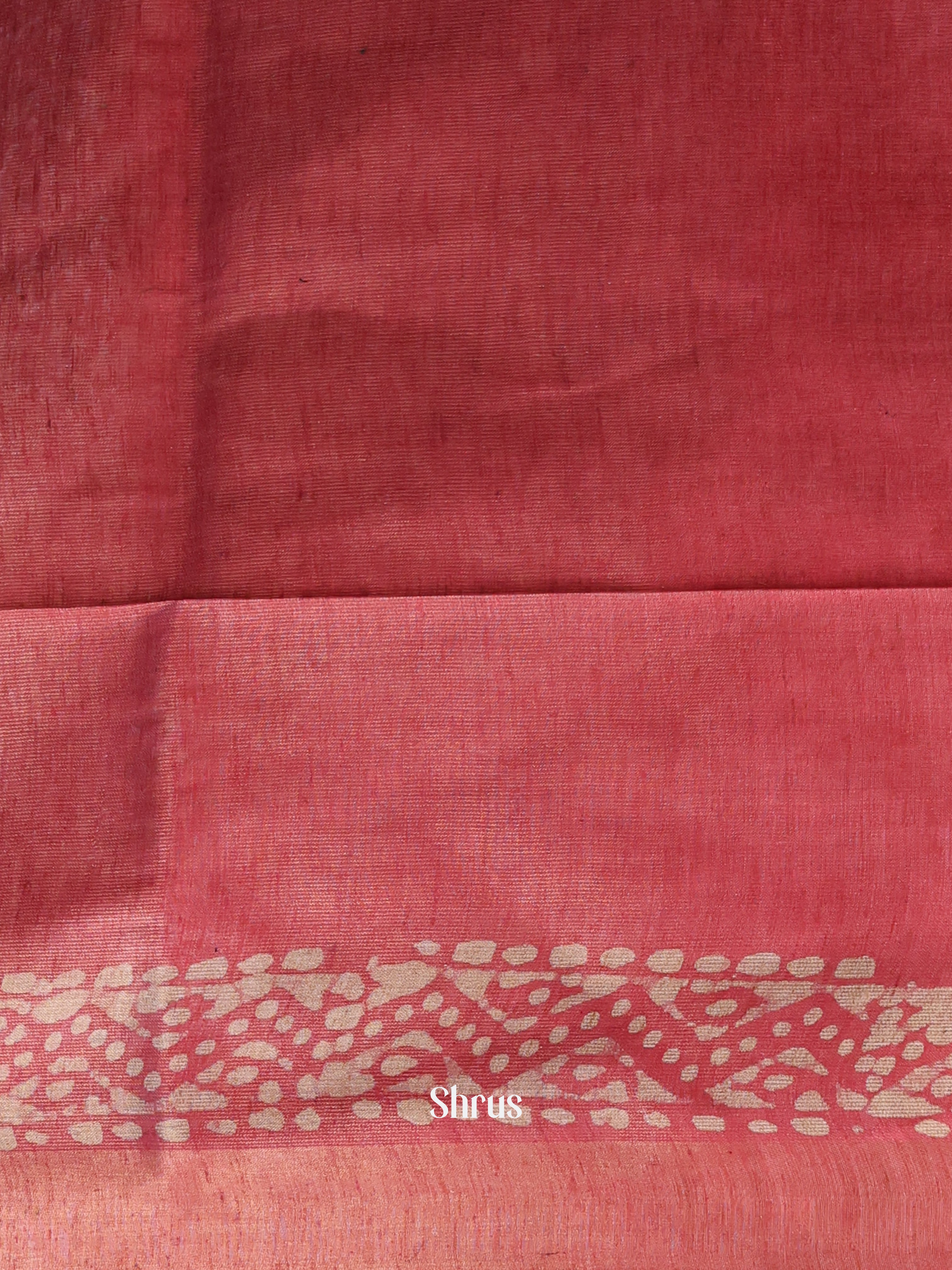 Blue & Red -Bhatik Saree