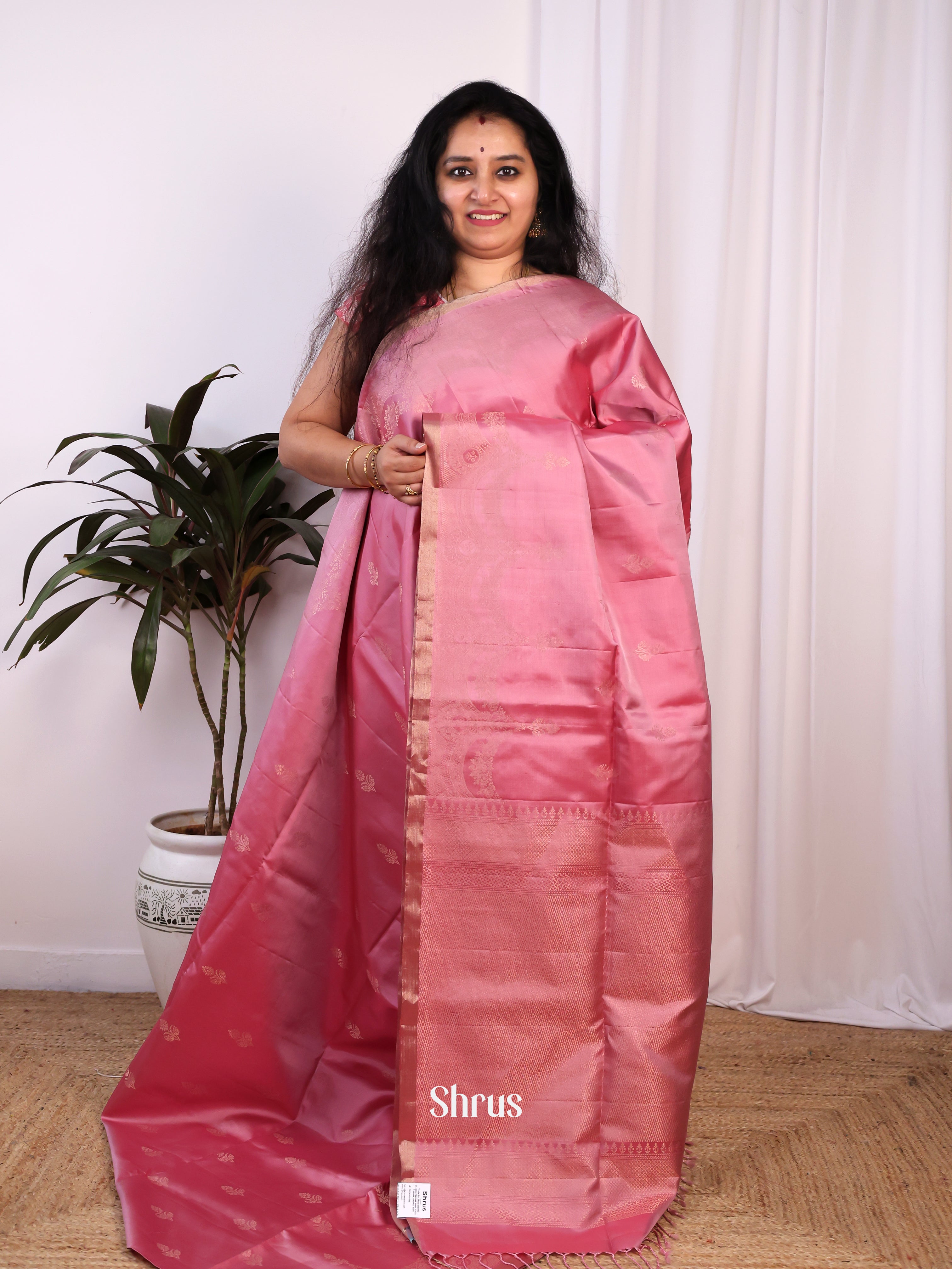 CJS28136 - Soft Silk Saree - Shop on Shrus.com