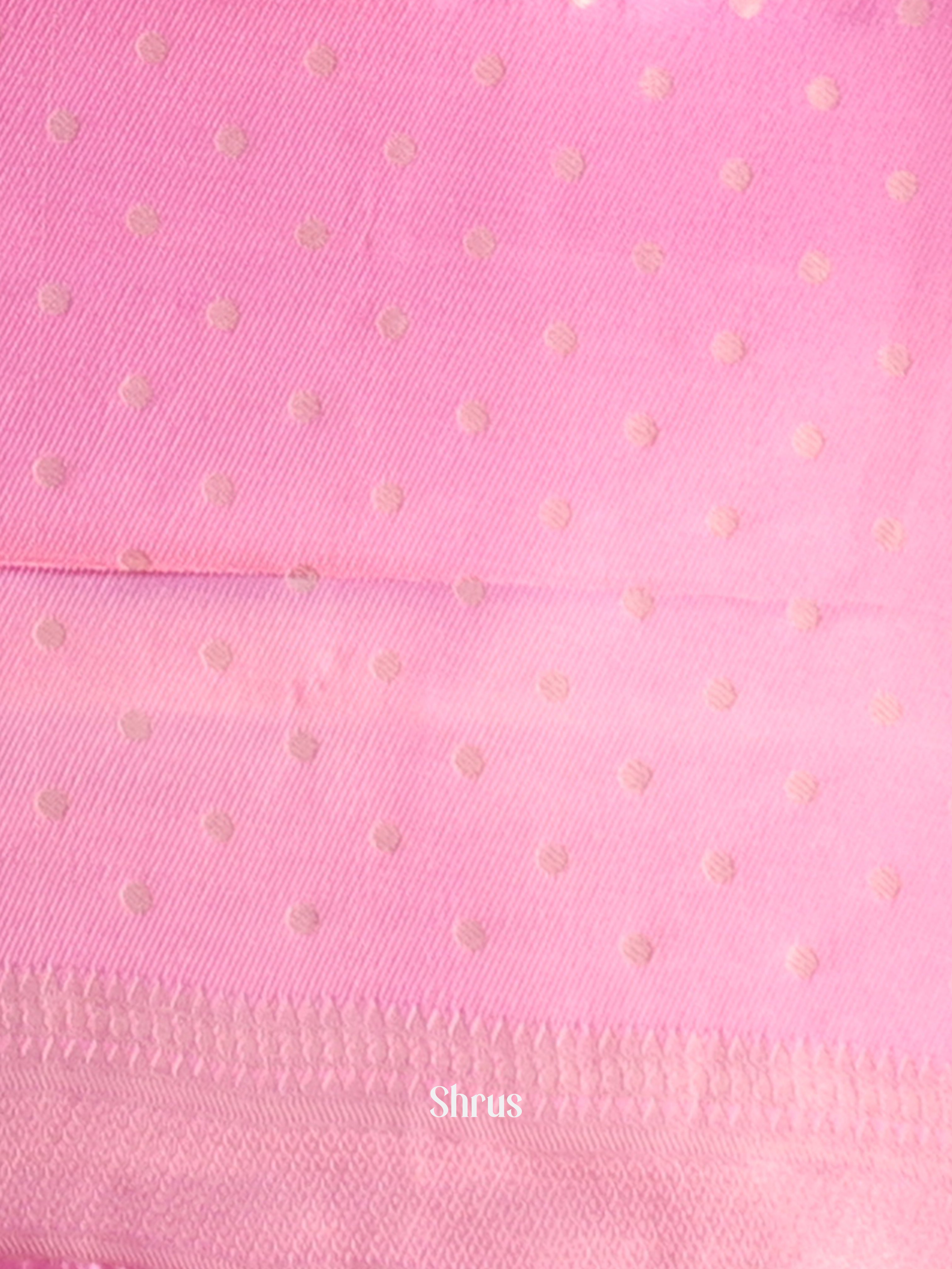 Pink - Semi Georgette Saree