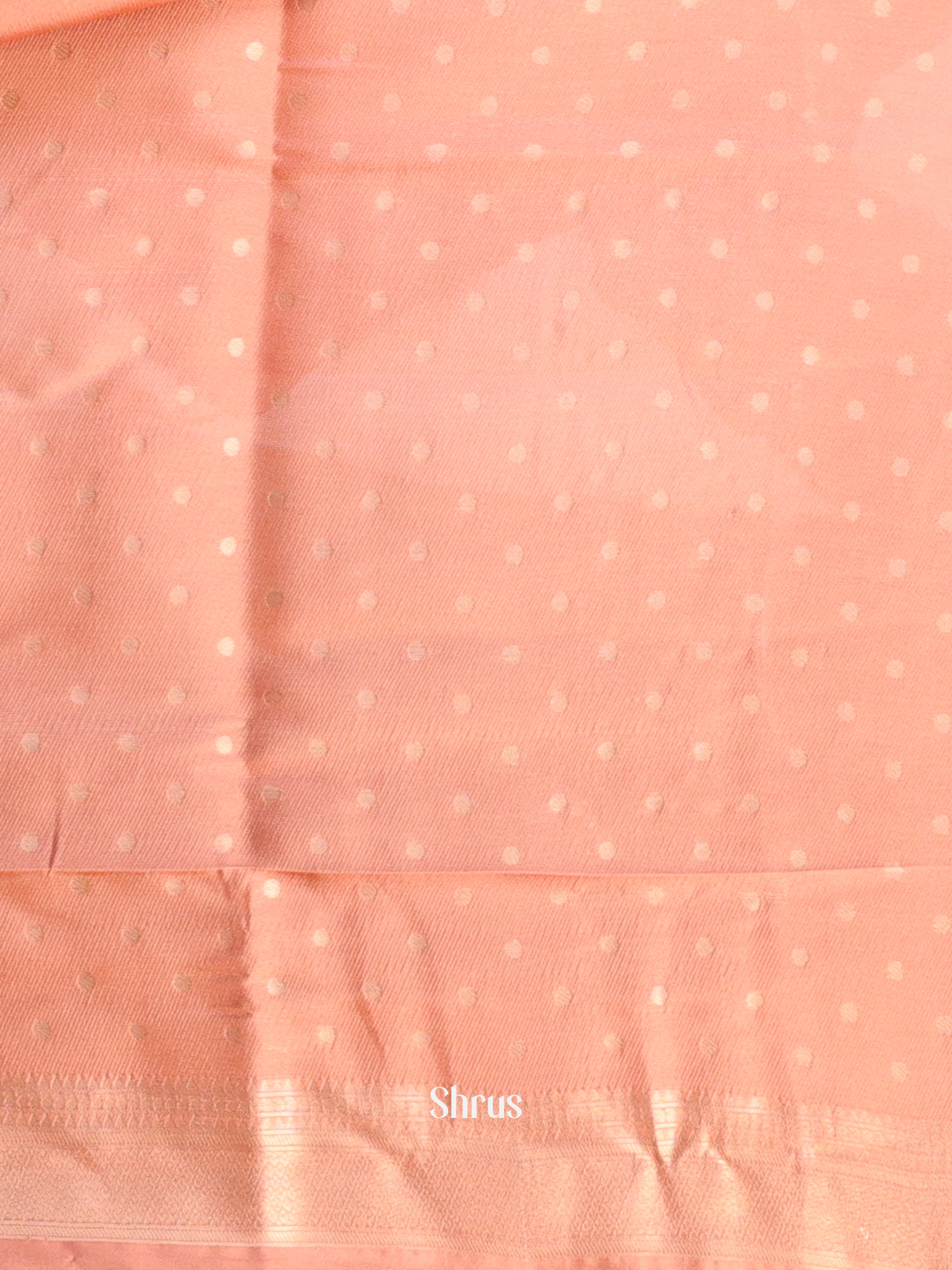 Lite Pink & Peach - Semi Georgette Saree