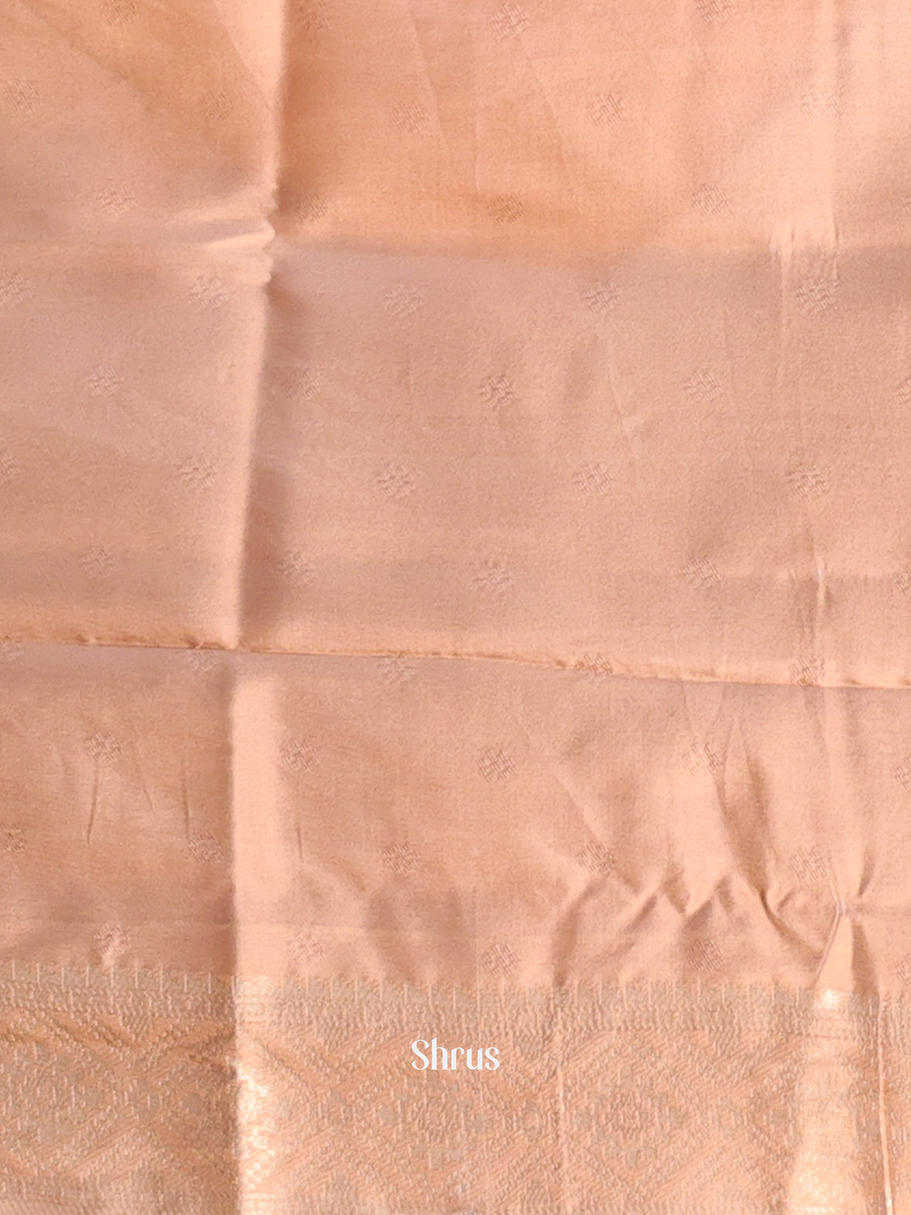 Peach - Semi Georgette Saree