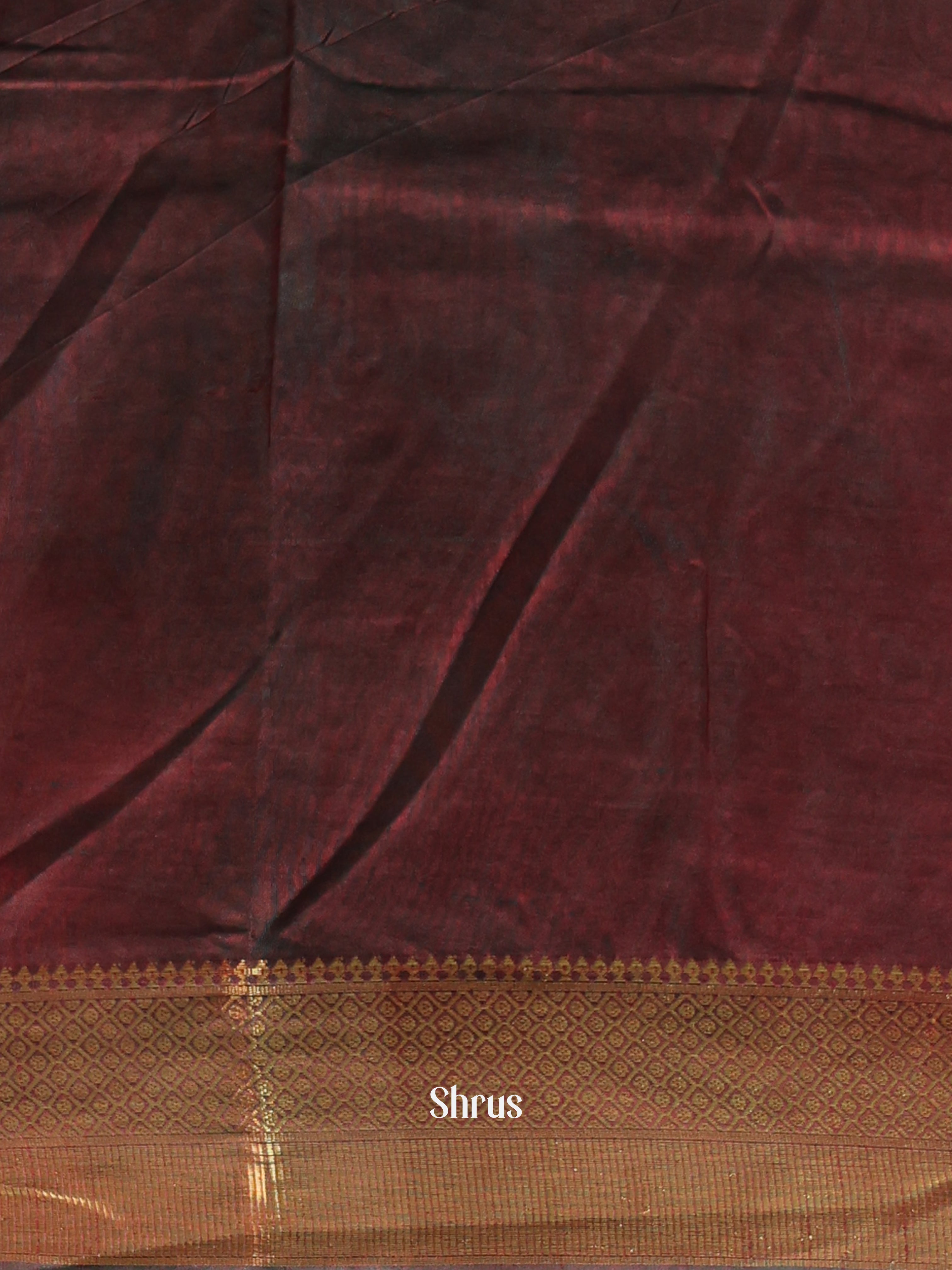 Red & Brown - Semi Patola Saree - Shop on Shrus.com
