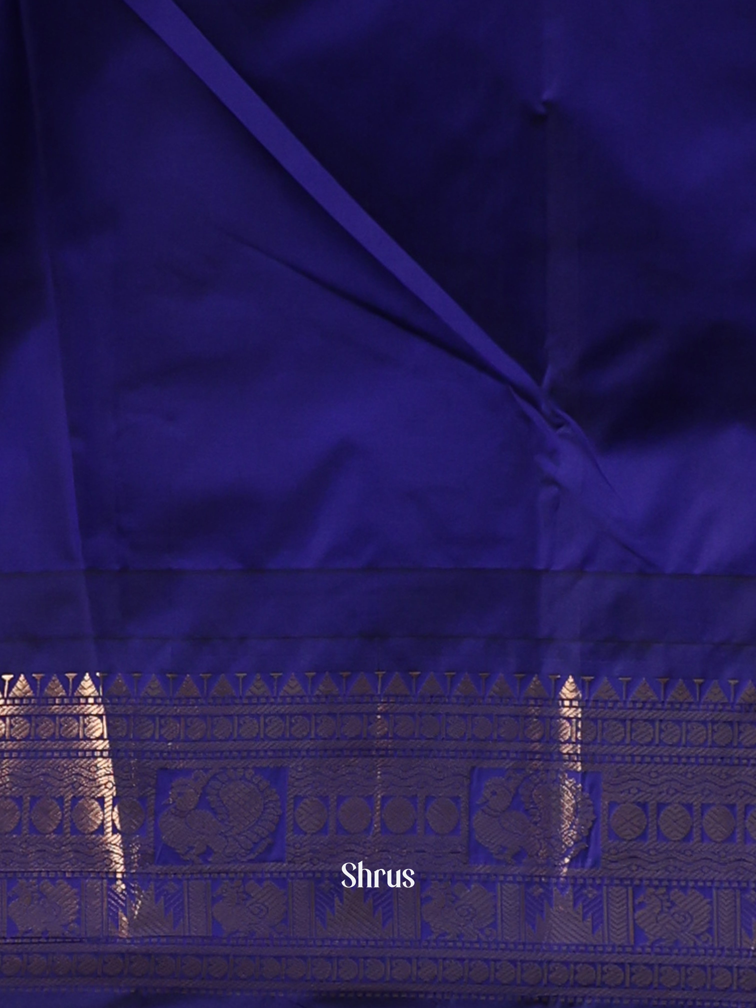 Green & Blue- Gadwal halfpure Saree - Shop on Shrus.com