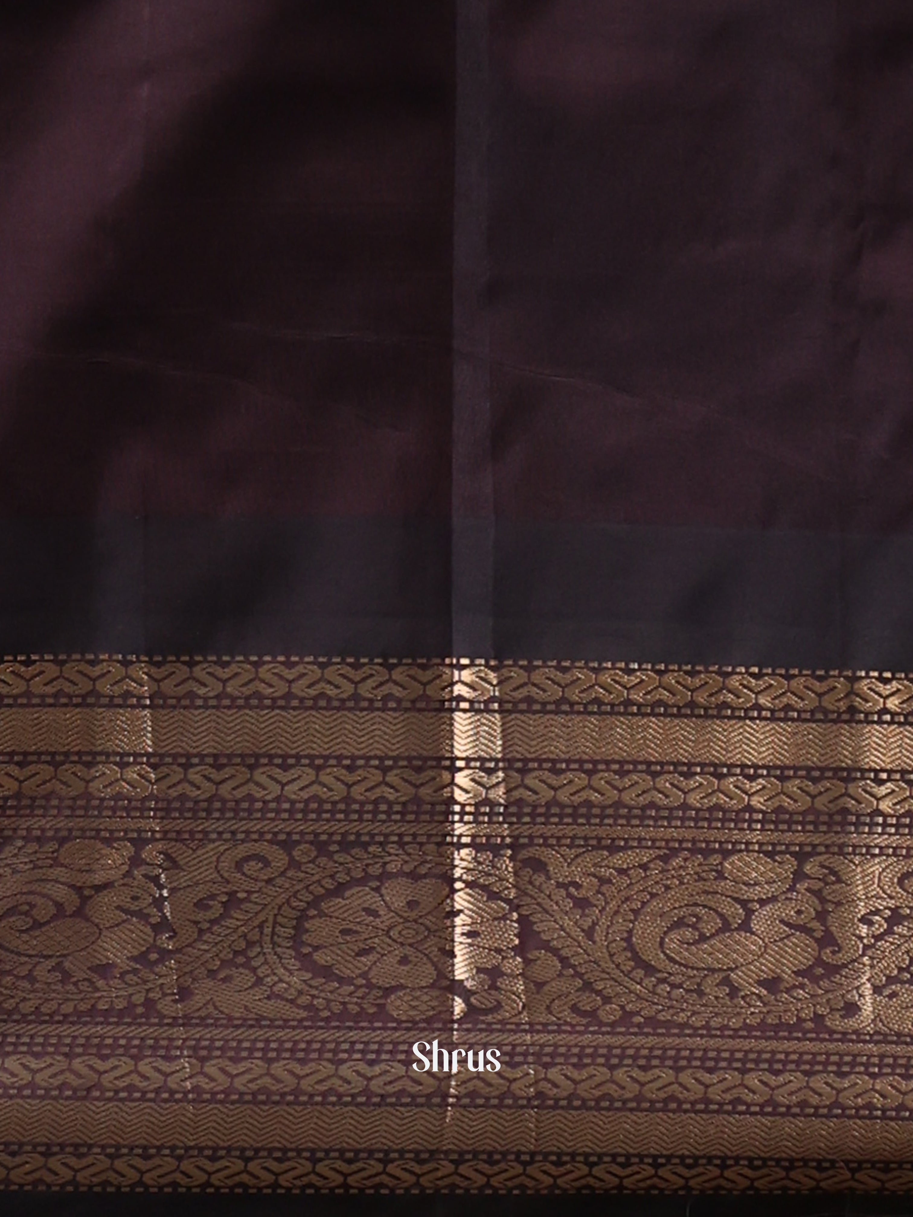 Pink & Brown - Gadwal halfpure Saree