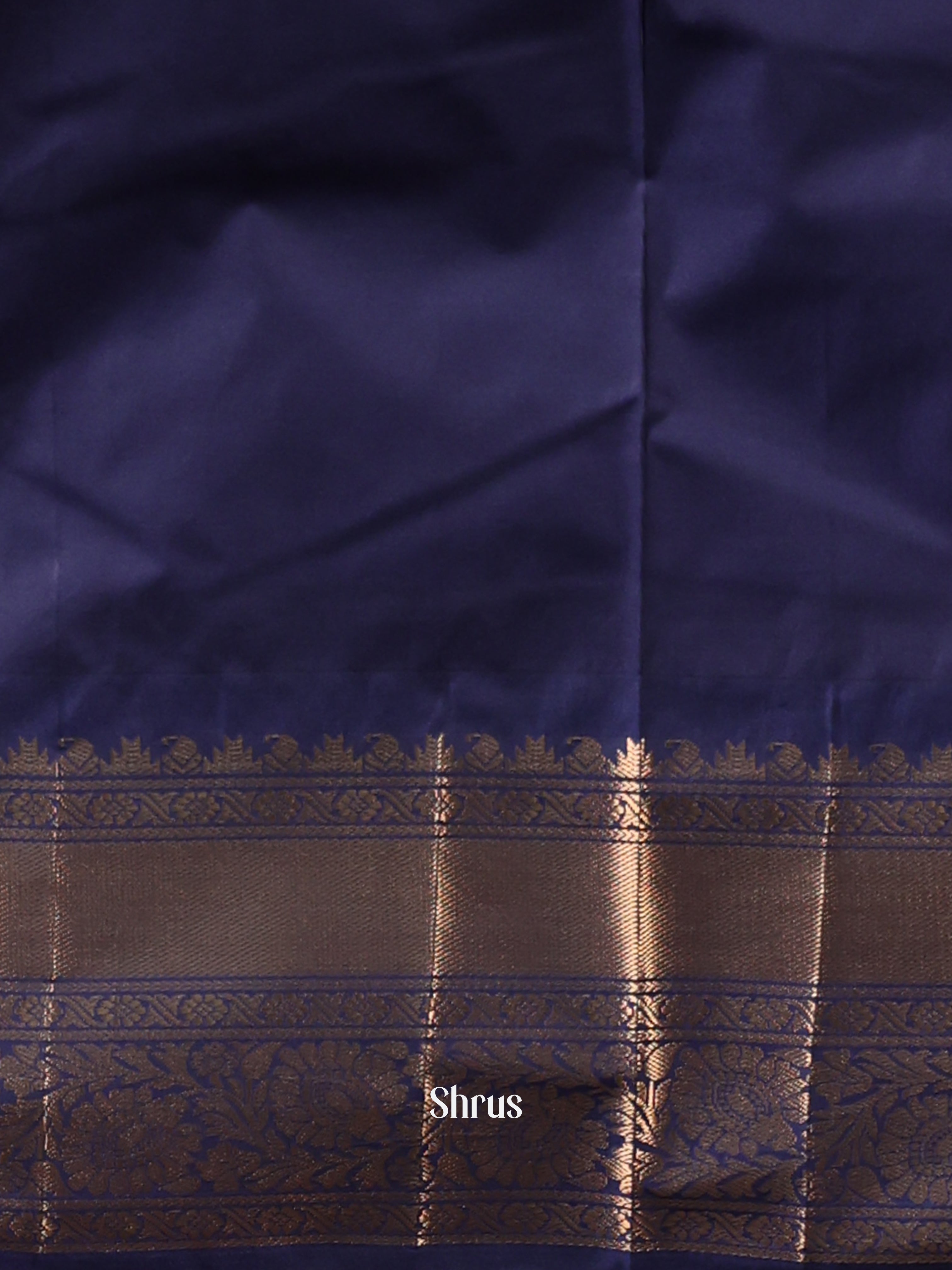 Pink & Blue - Gadwal halfpure Saree - Shop on Shrus.com