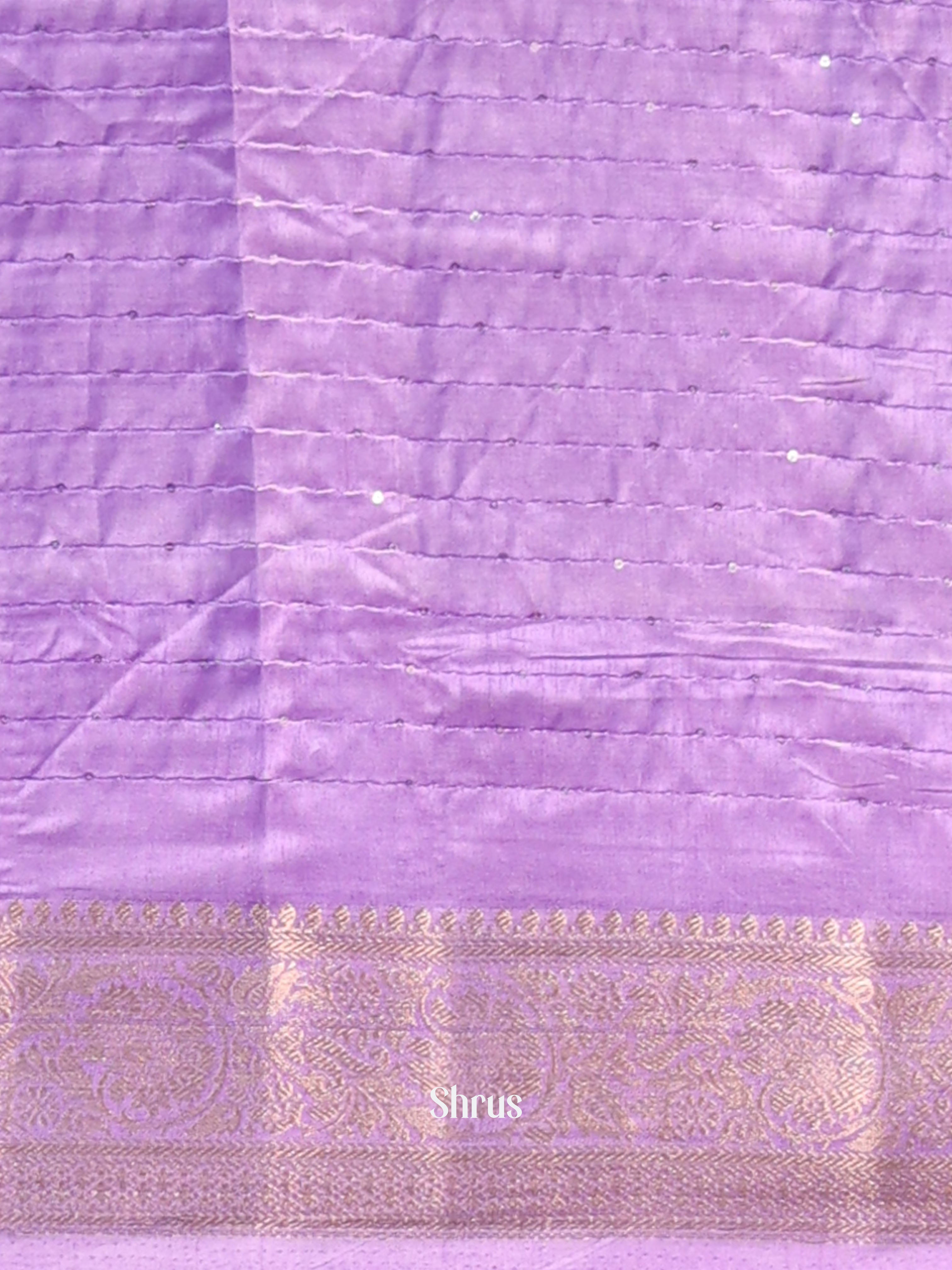 Lavender - Semi Tussar Saree