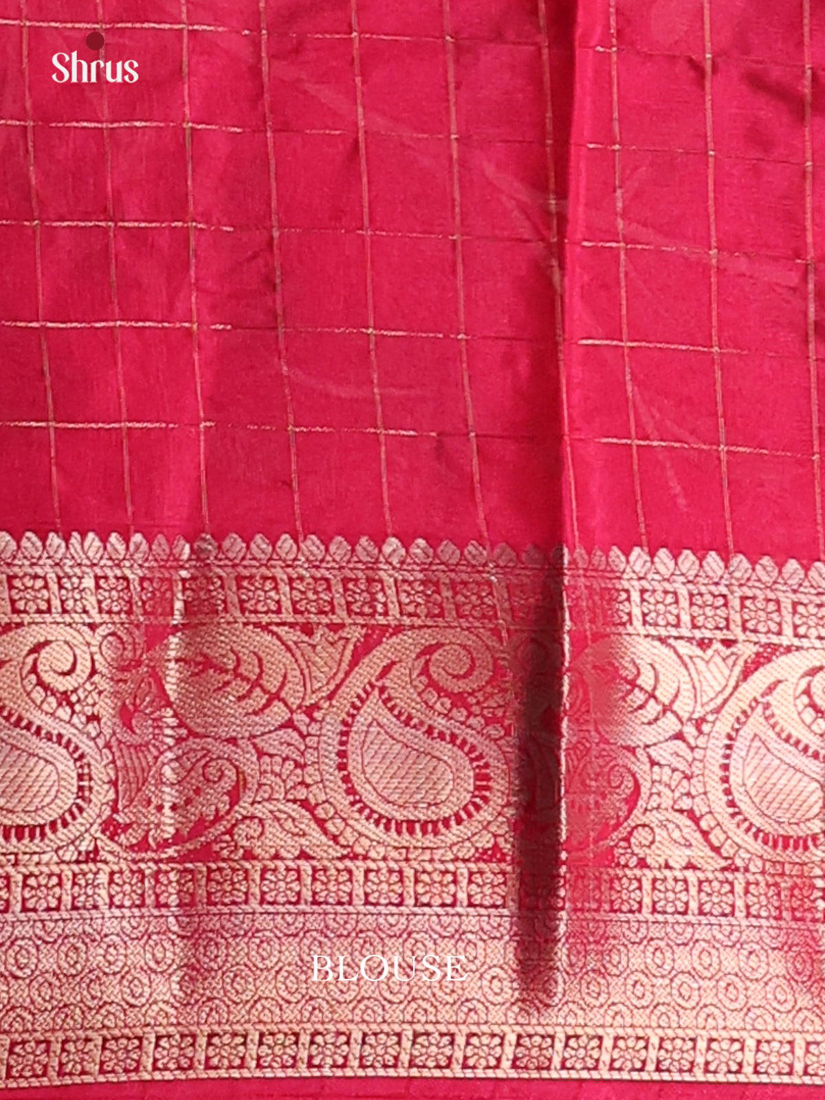 Bottle green with pink - Printed Tussar saree - CJS29395 - Shop on Shrus.com