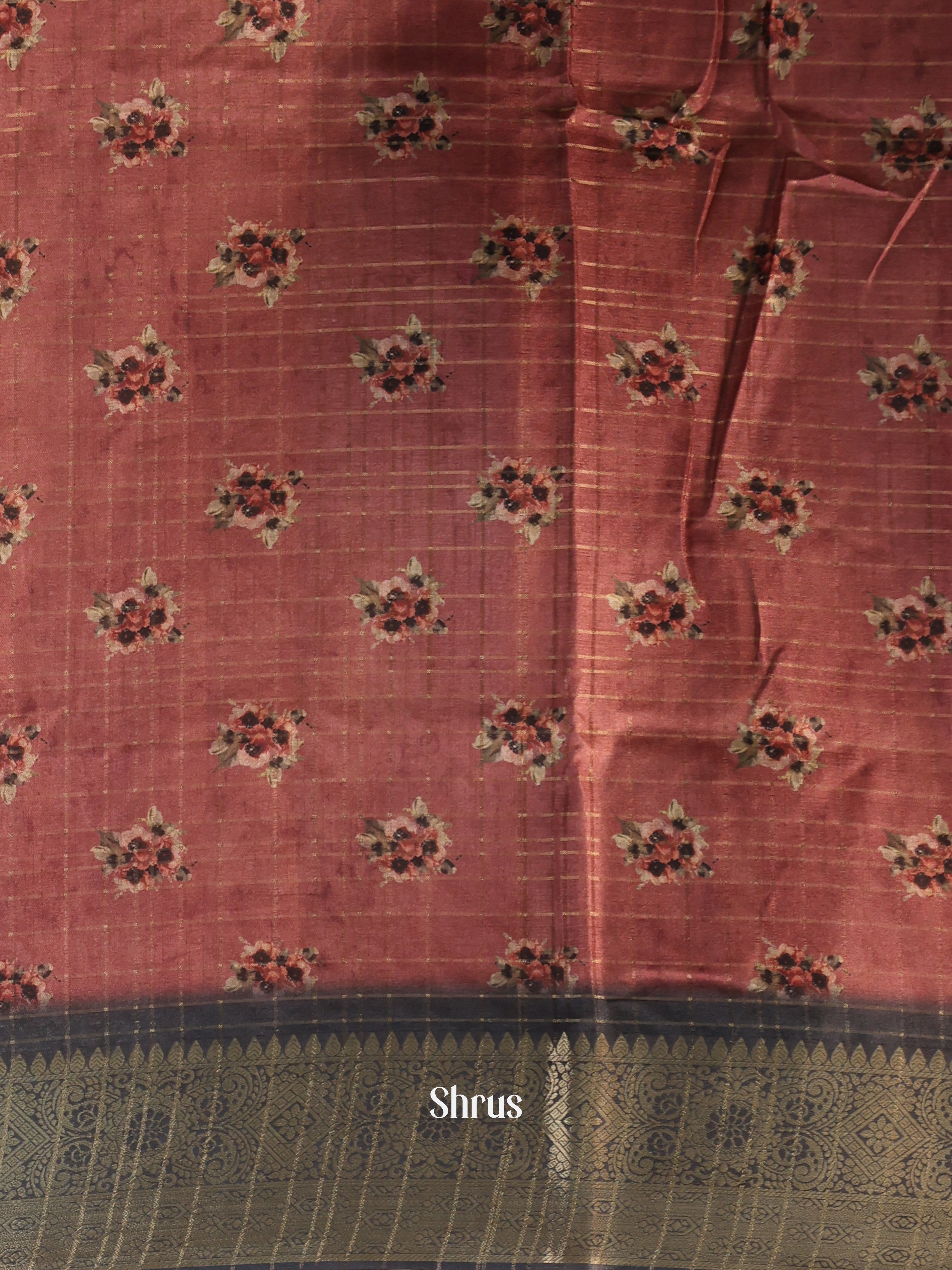 Pink & Grey - Semi Dola silk Saree