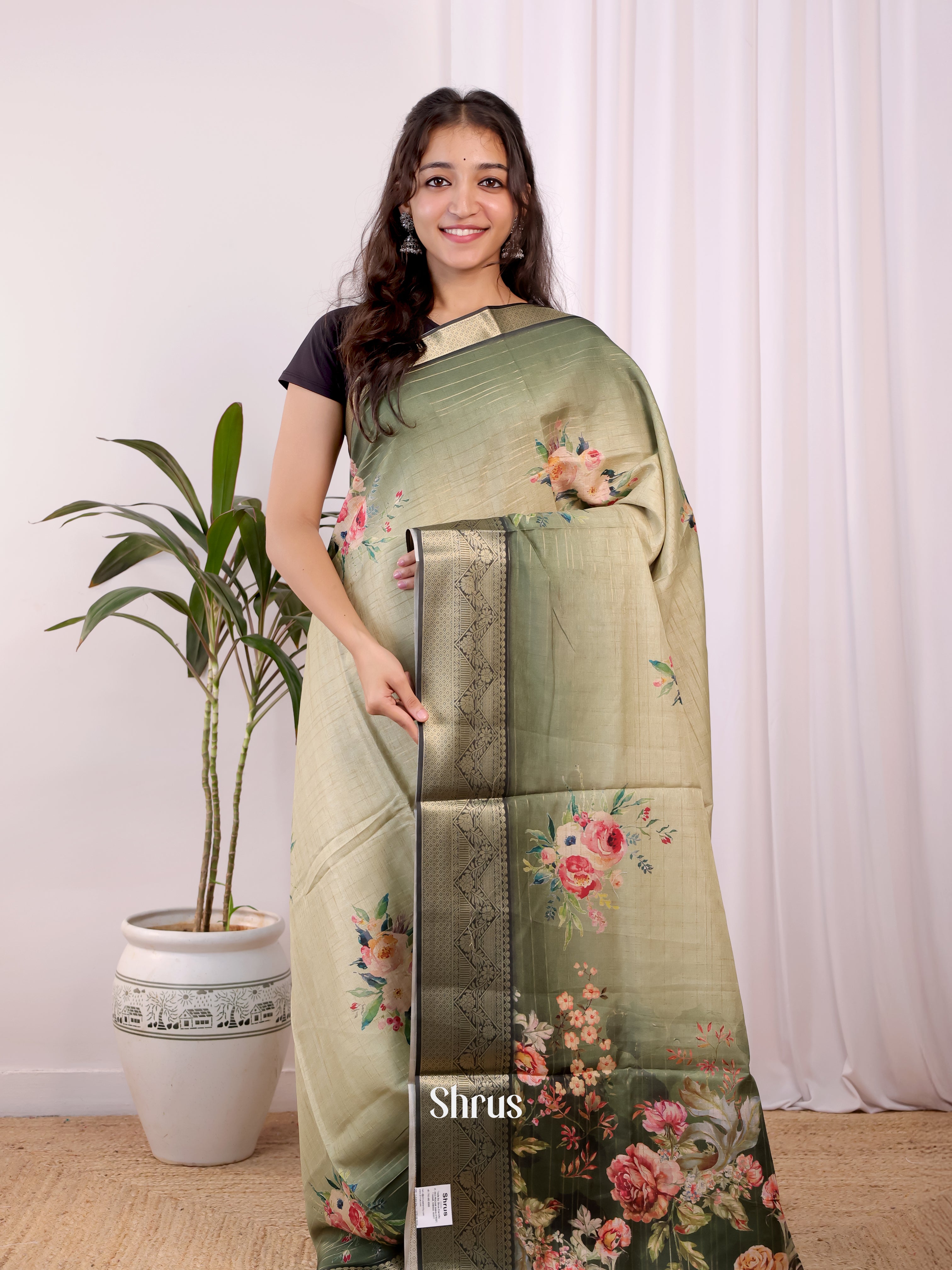 CJS30022 - Semi Dola silk Saree