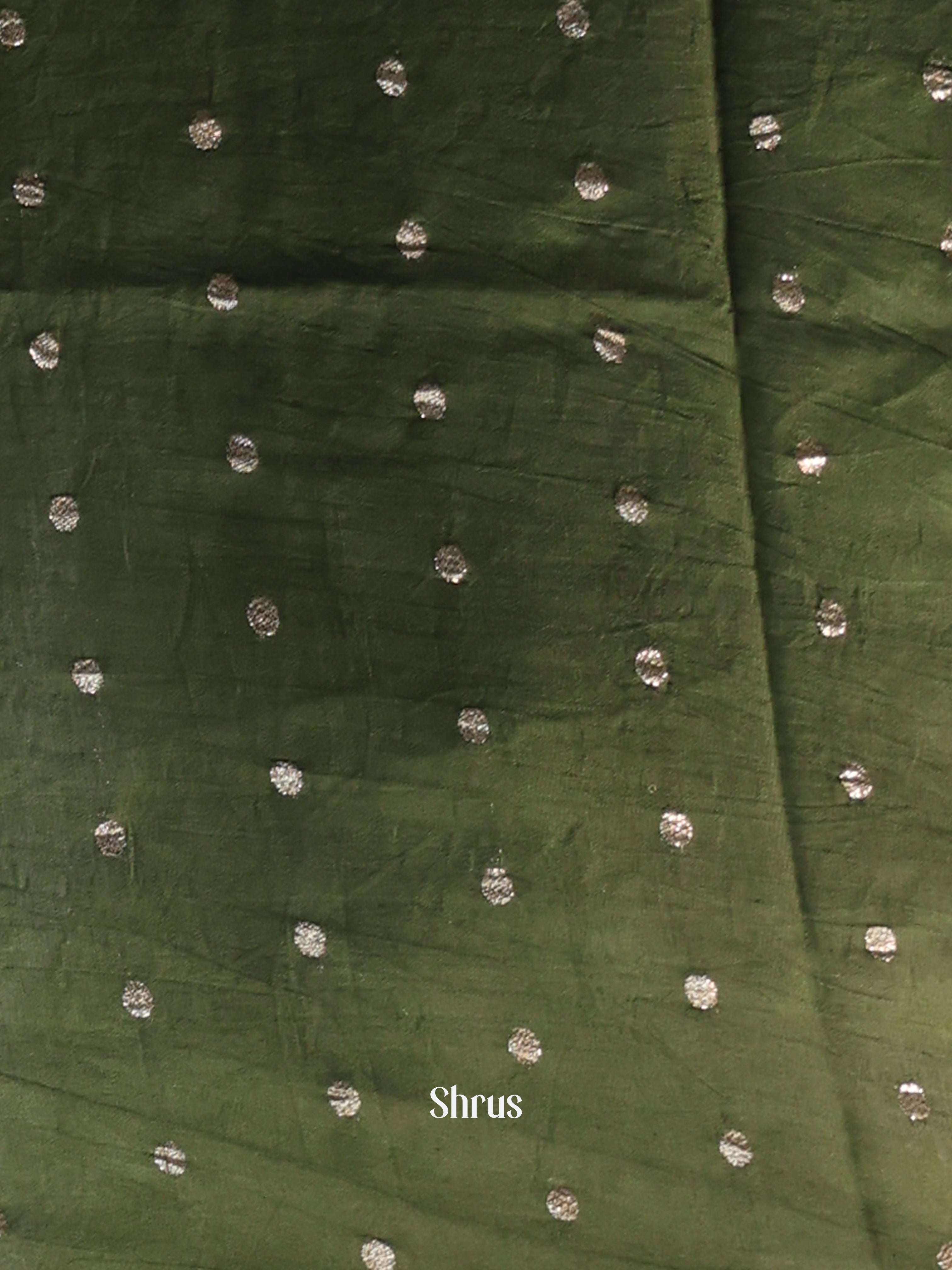 Grey & Green -  Semi Dola silk Saree