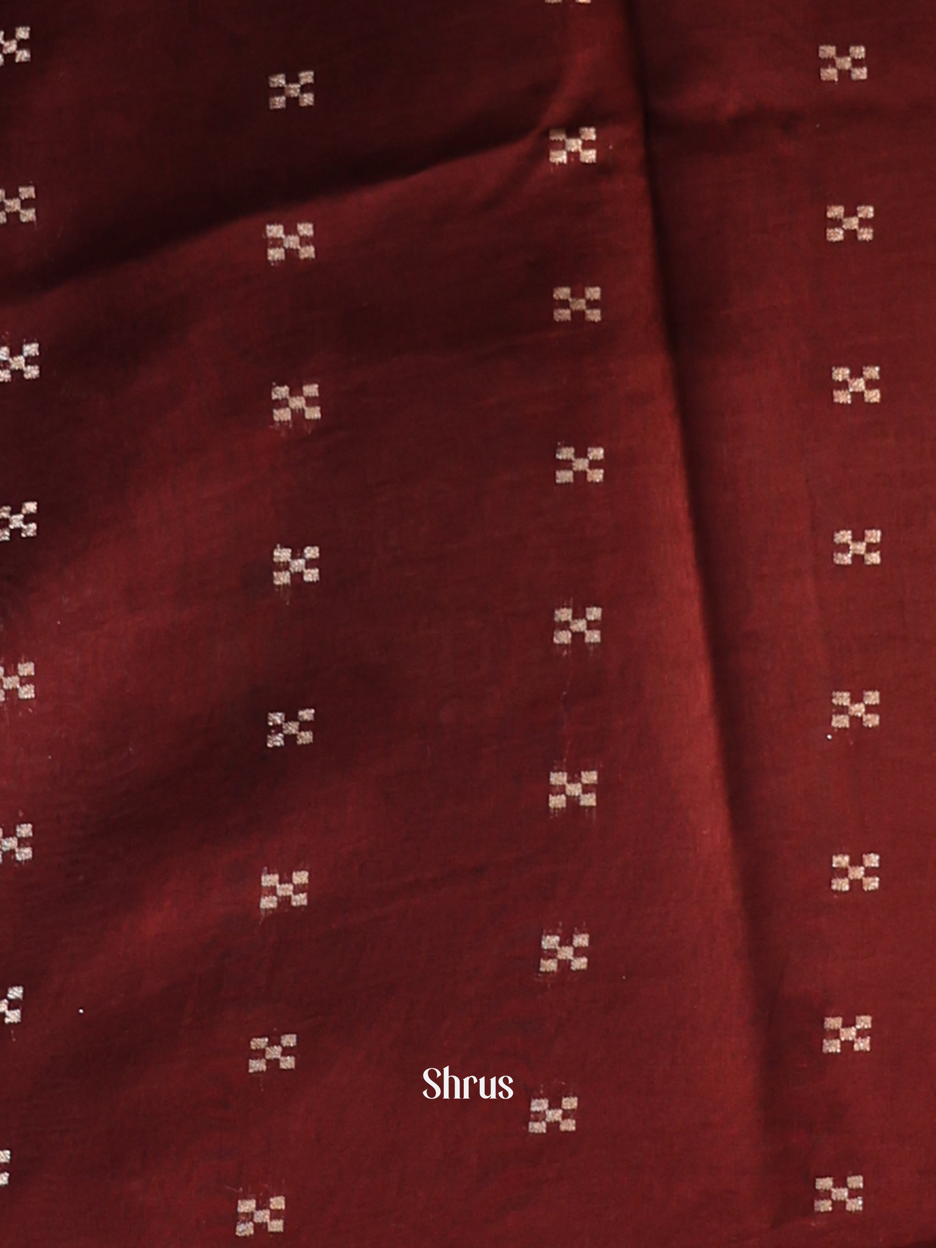 Blue & Brown- Semi Dola silk Saree