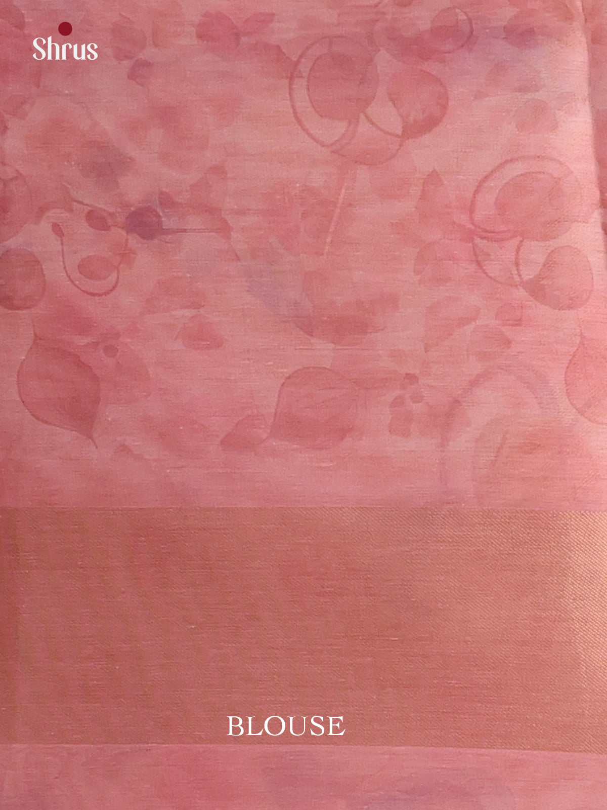 Pink & Cream - Semi Tissue Saree