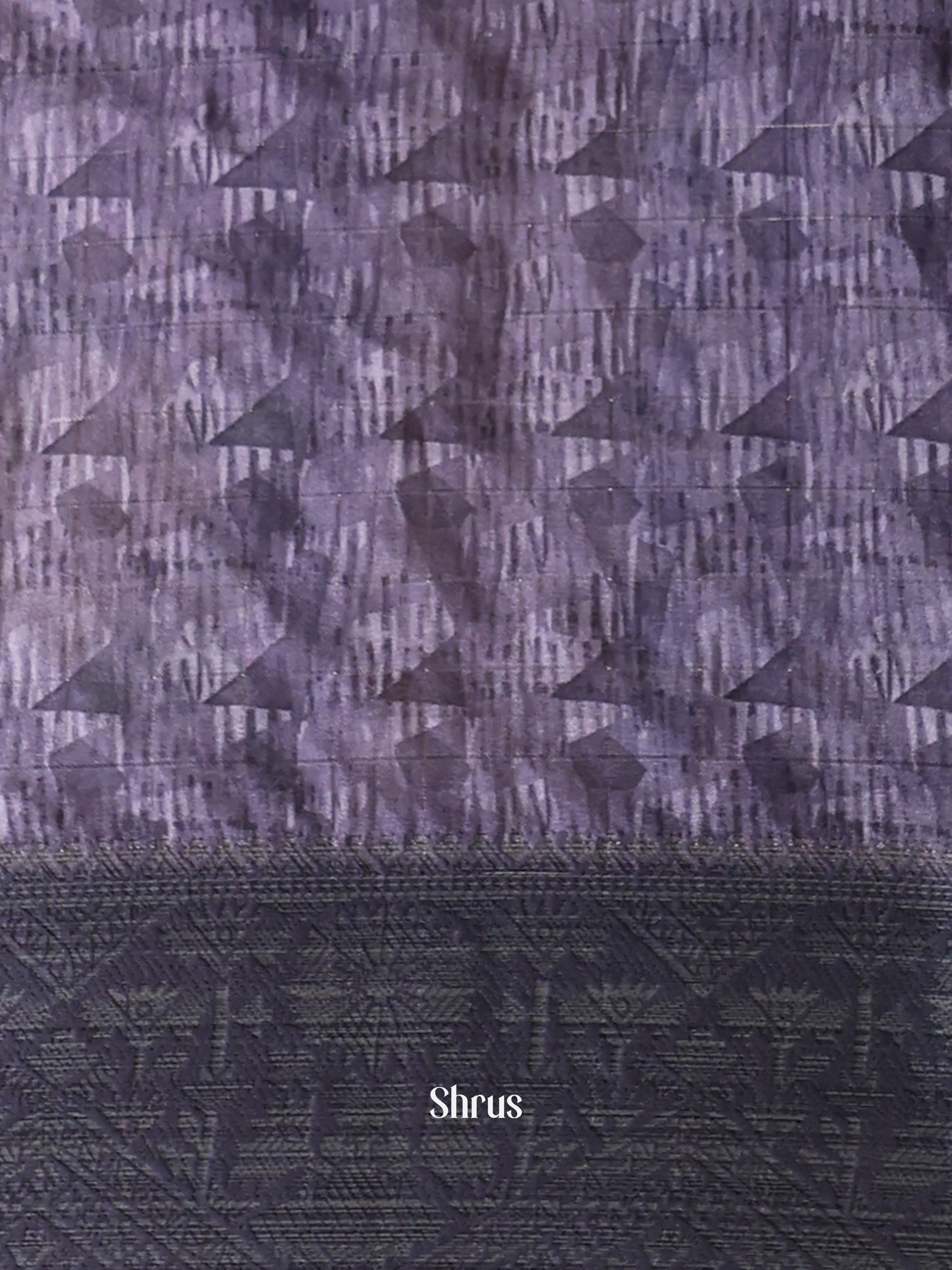 Purple - Semi Dola silk Saree