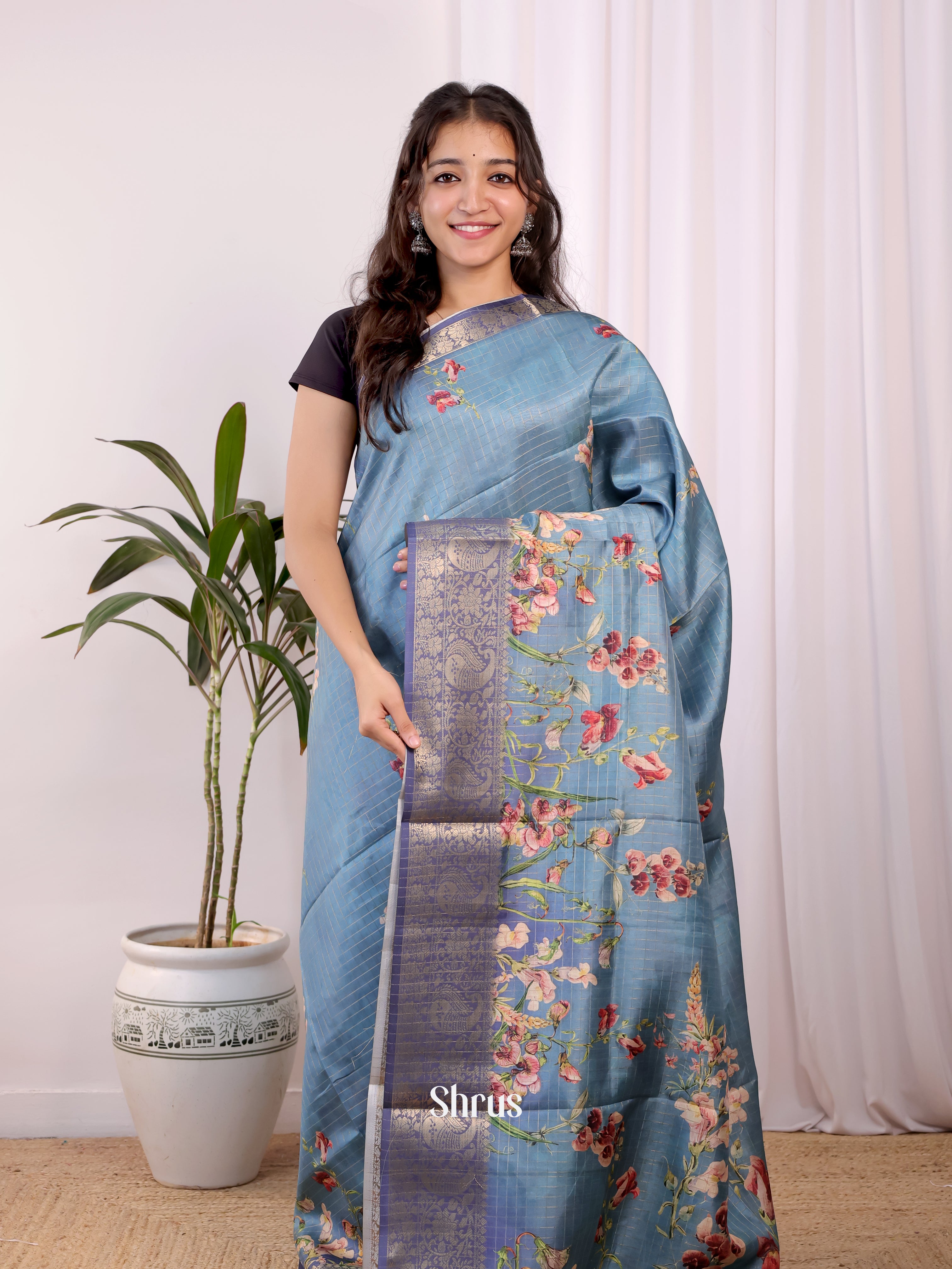 CJS30105 - Semi Dola silk Saree