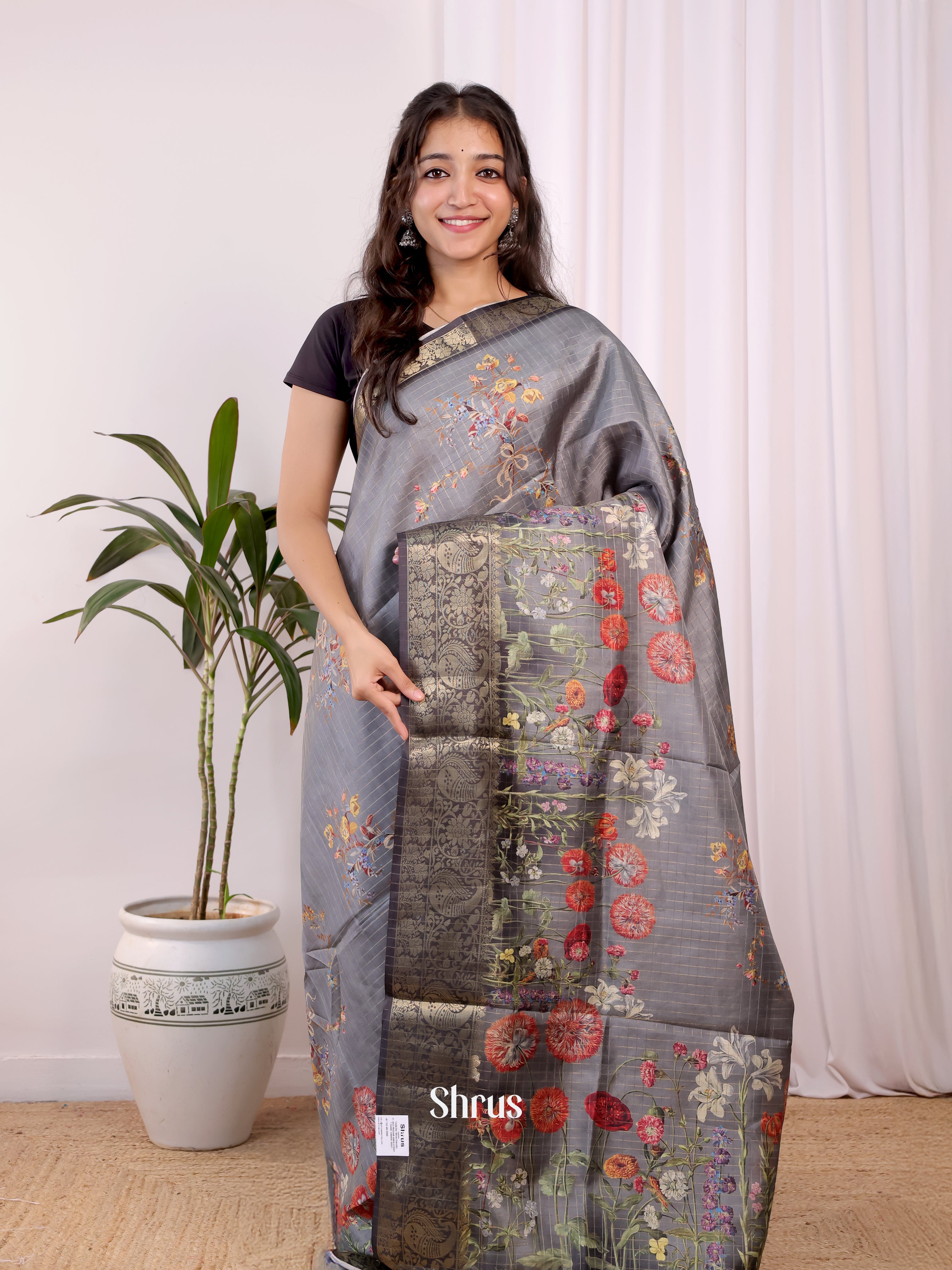 CJS30112 - Semi Dola silk Saree