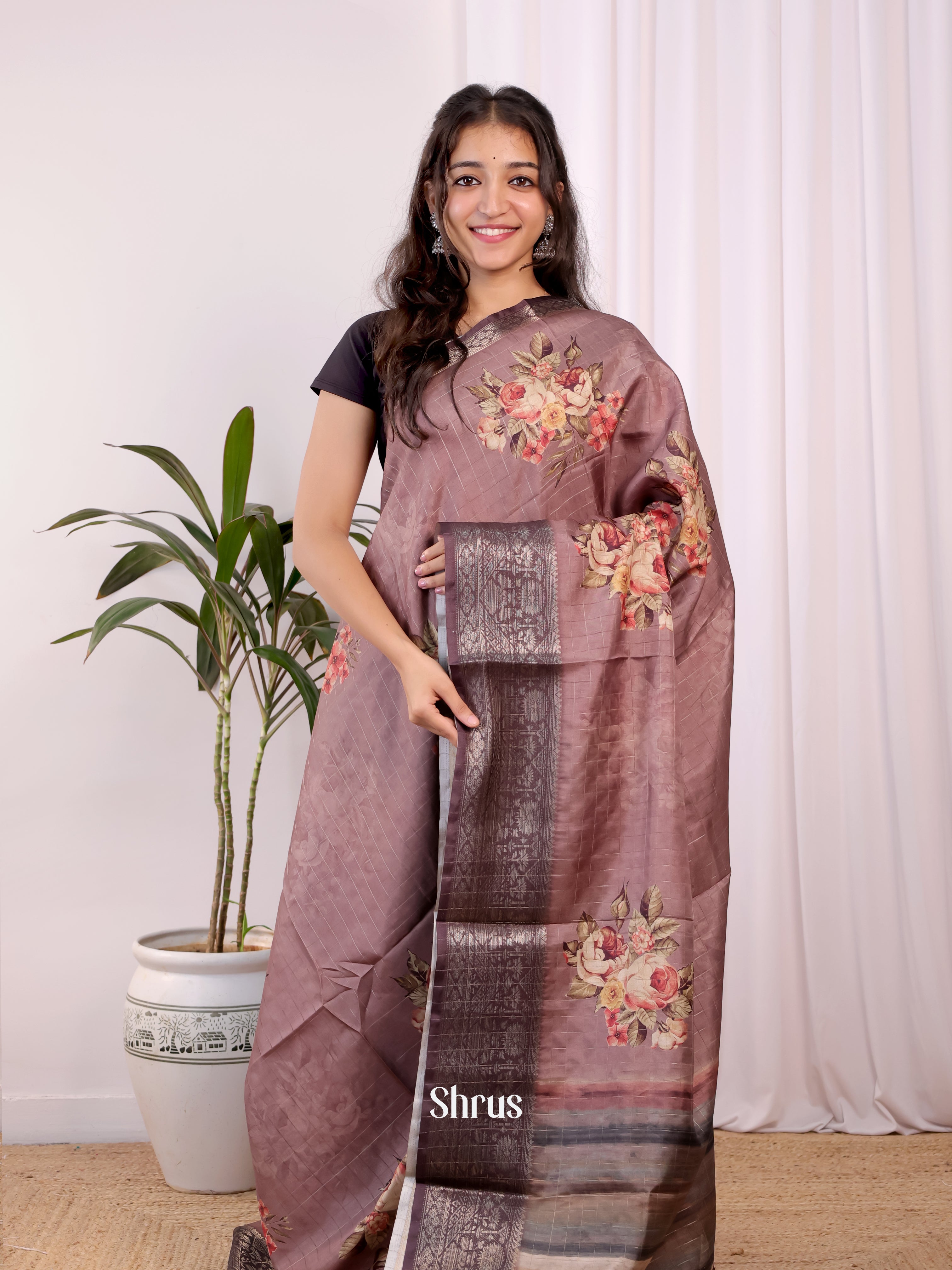 CJS30123 - Semi Dola silk Saree