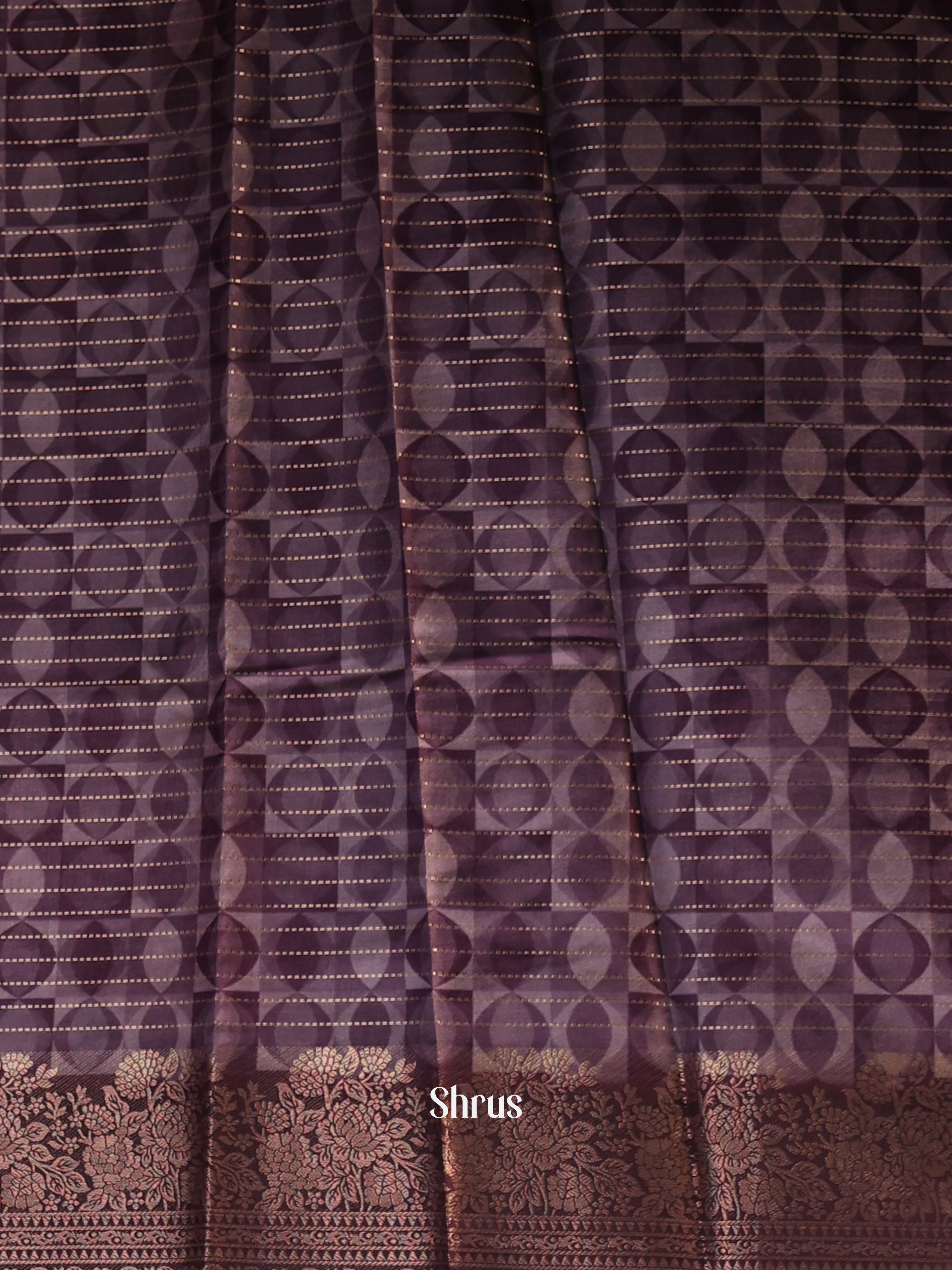 Purple- Semi Dola silk Saree