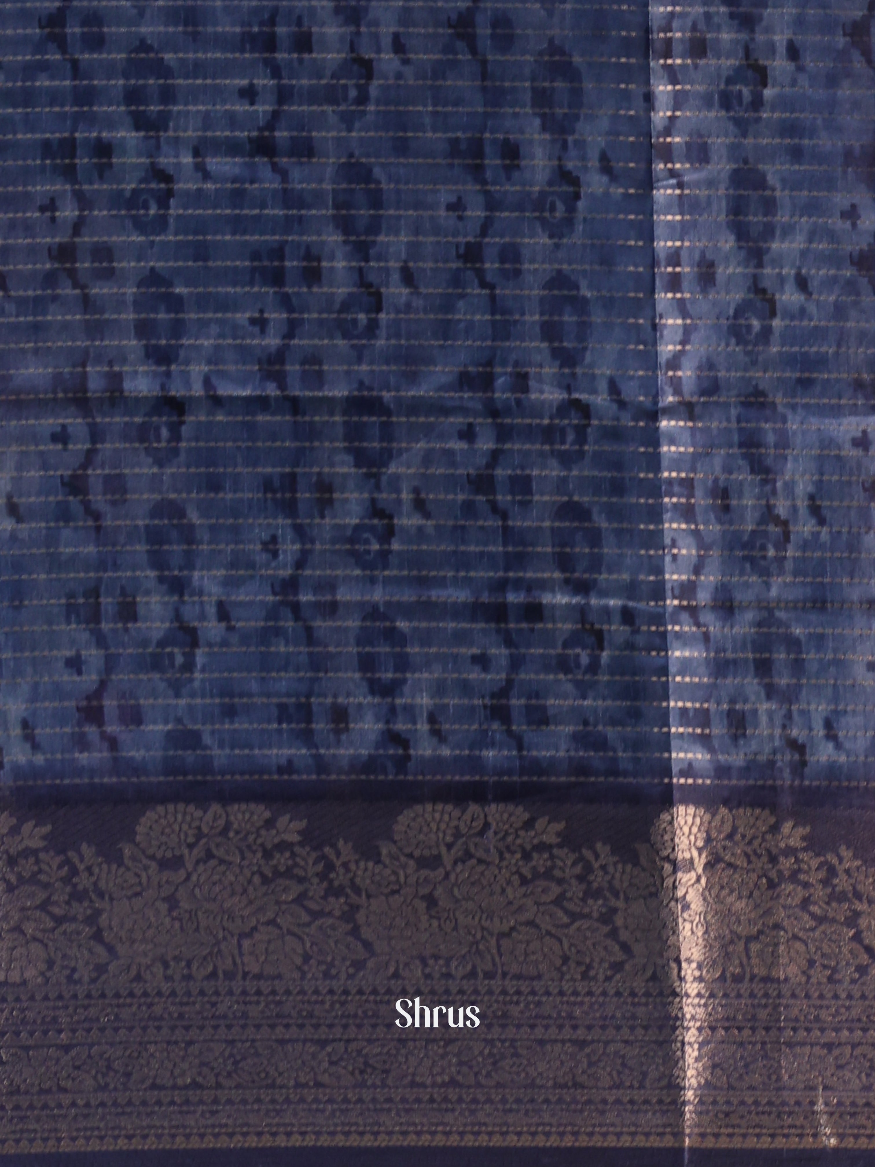 Blue - Semi Dola silk Saree