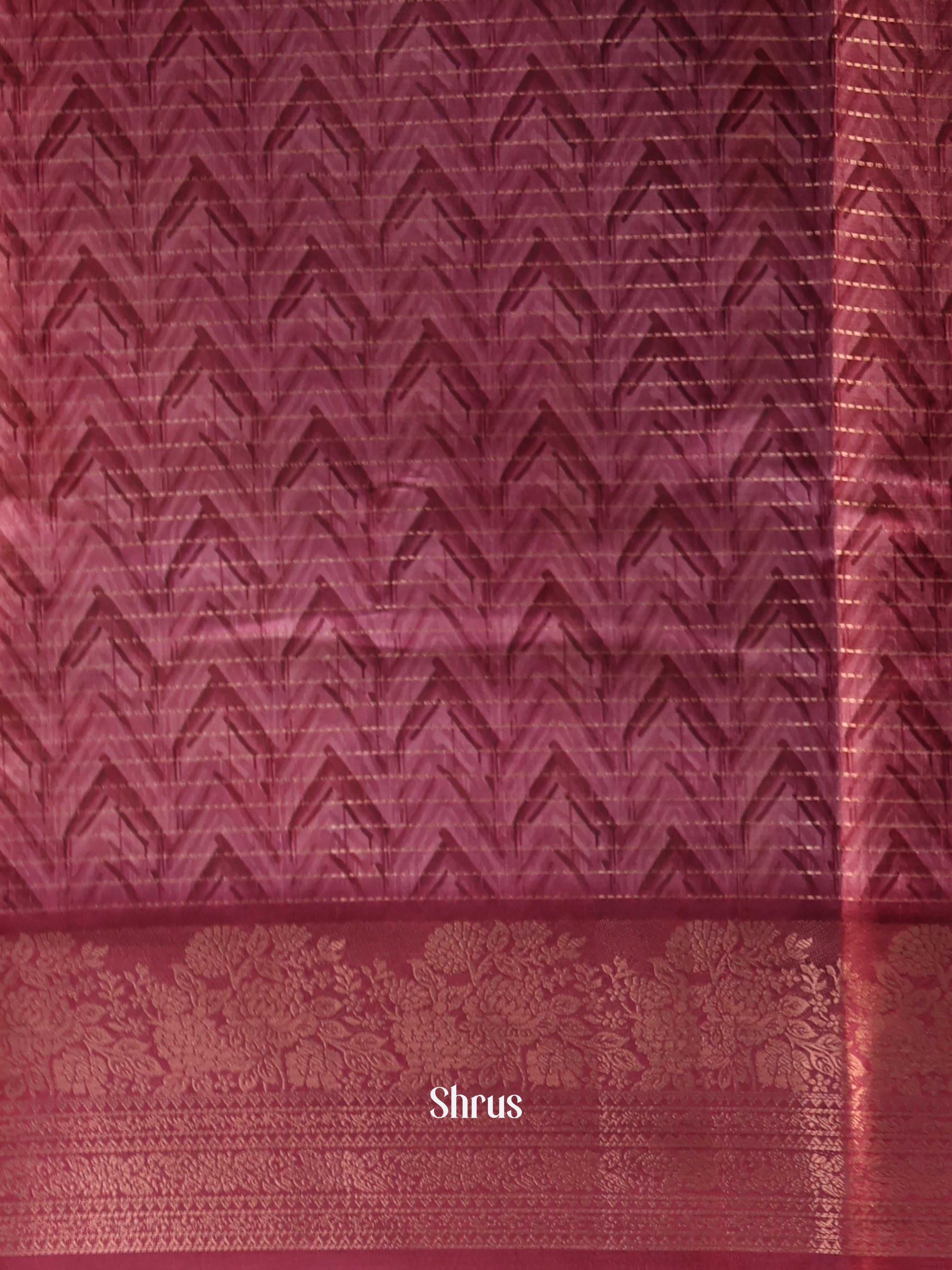 Purple - Semi Dola silk Saree