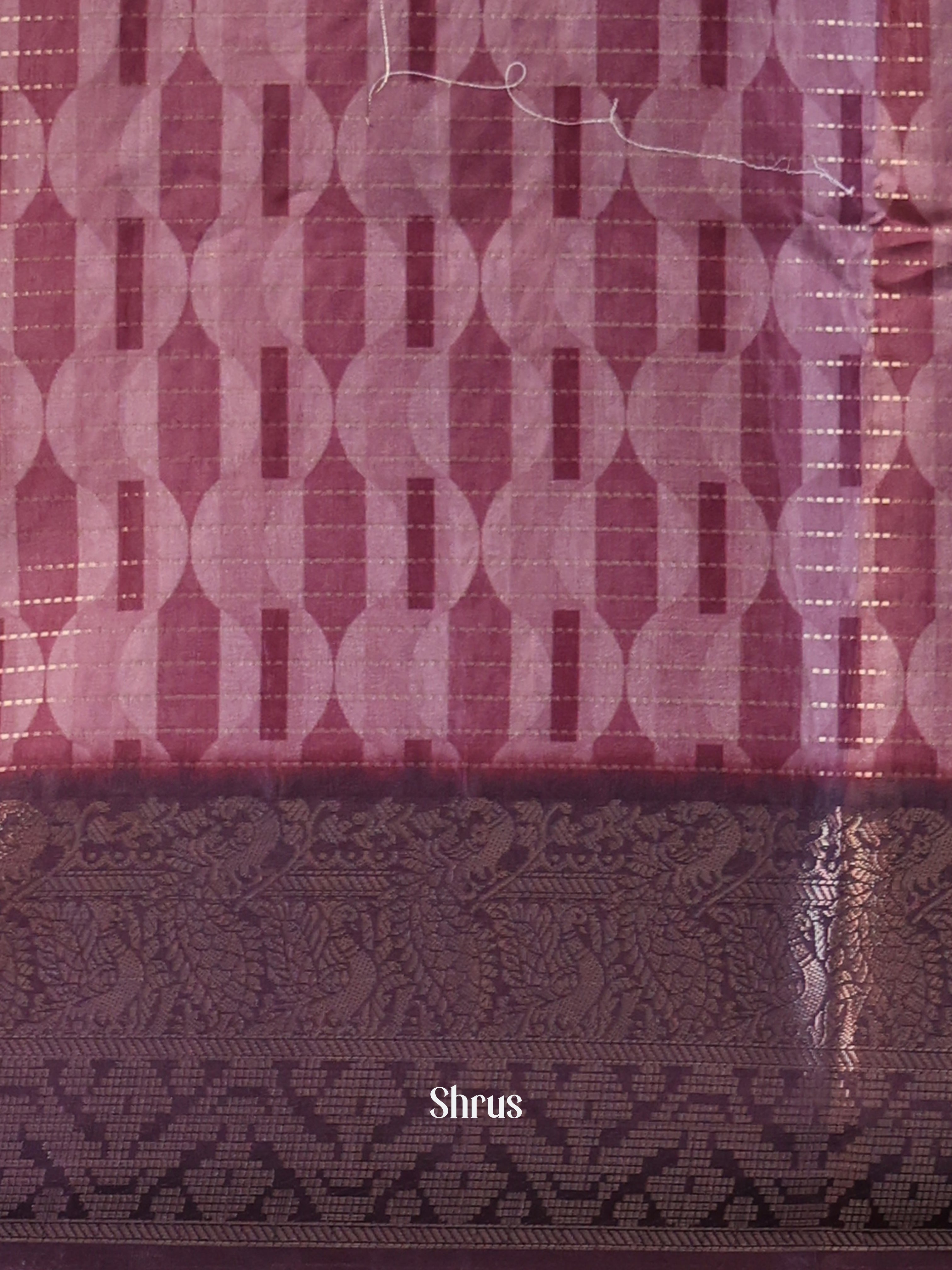 Purple - Semi Dola silk Saree