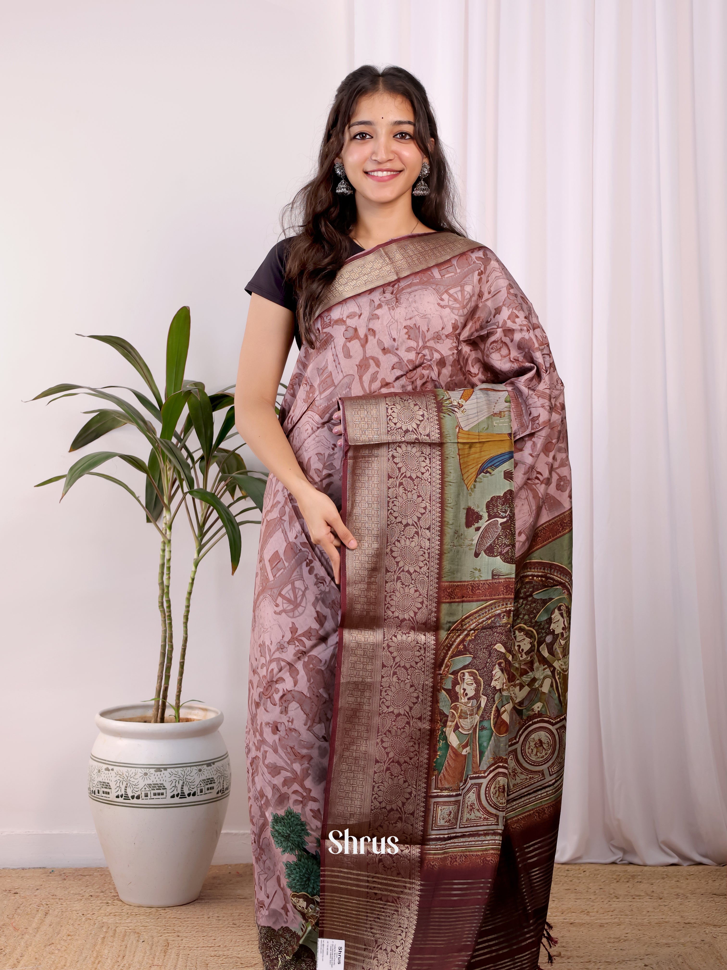 CJS30180 - Semi Dola silk Saree