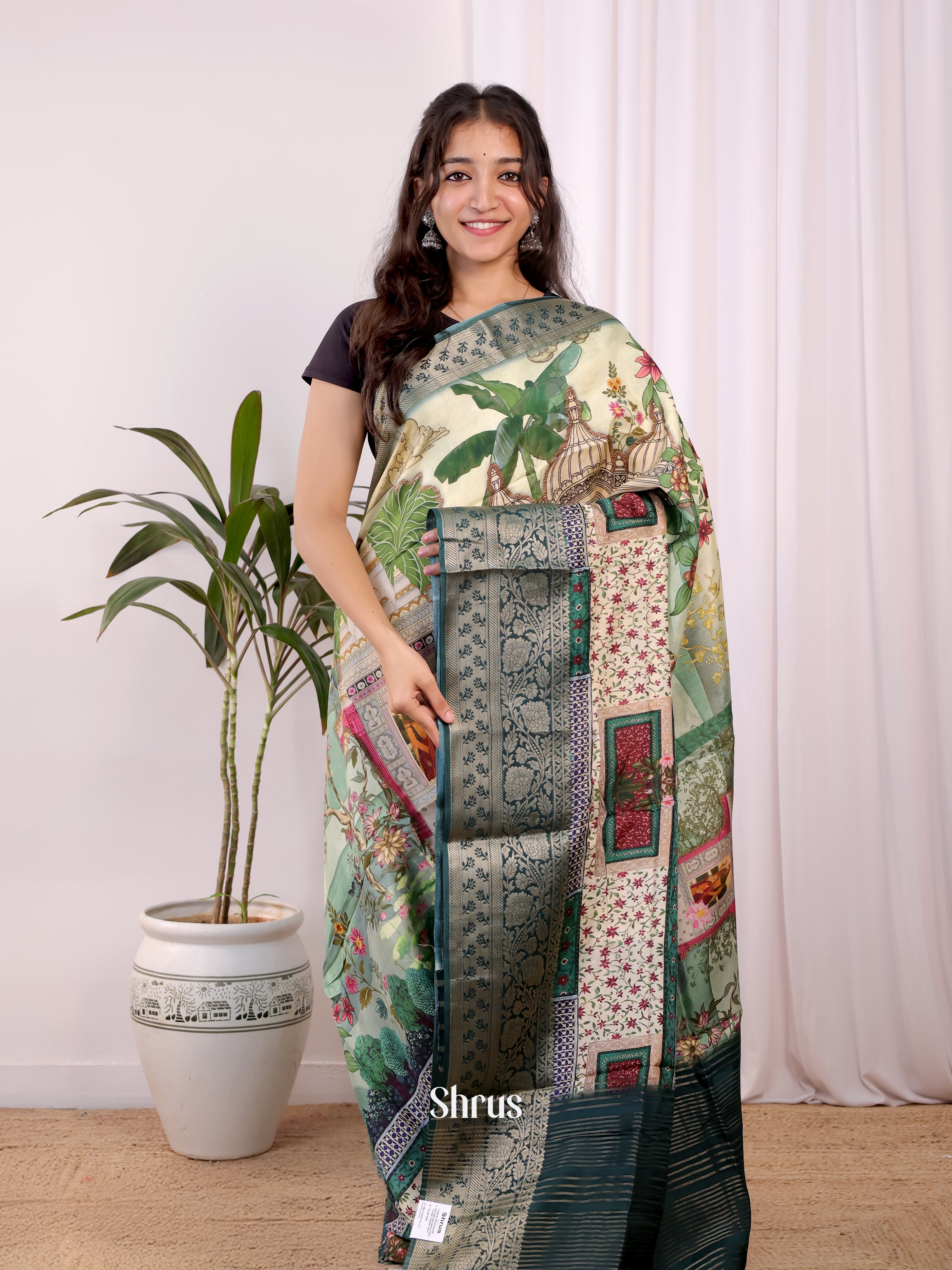 CJS30185 - Semi Dola silk Saree