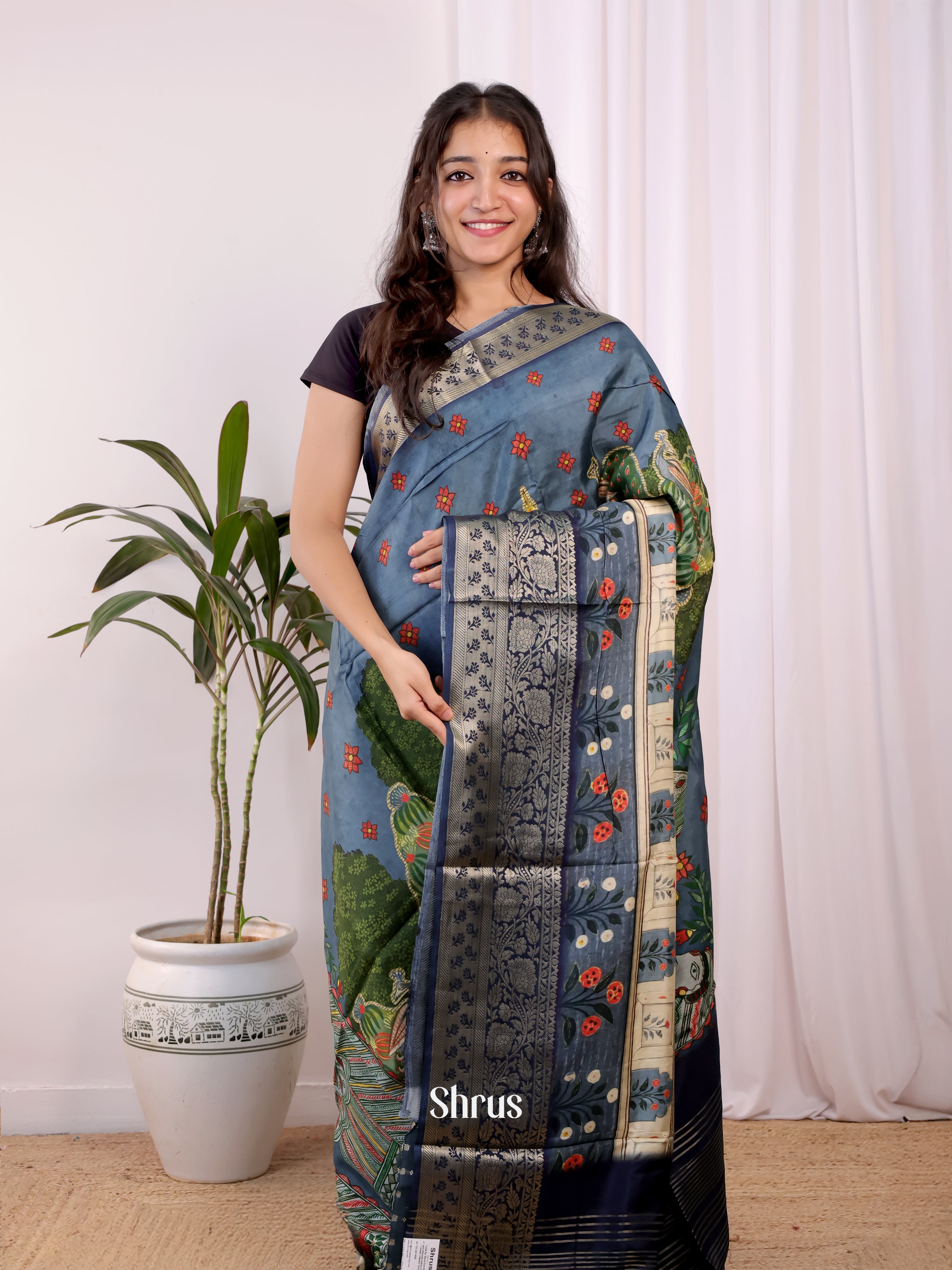 CJS30186 - Semi Dola silk Saree