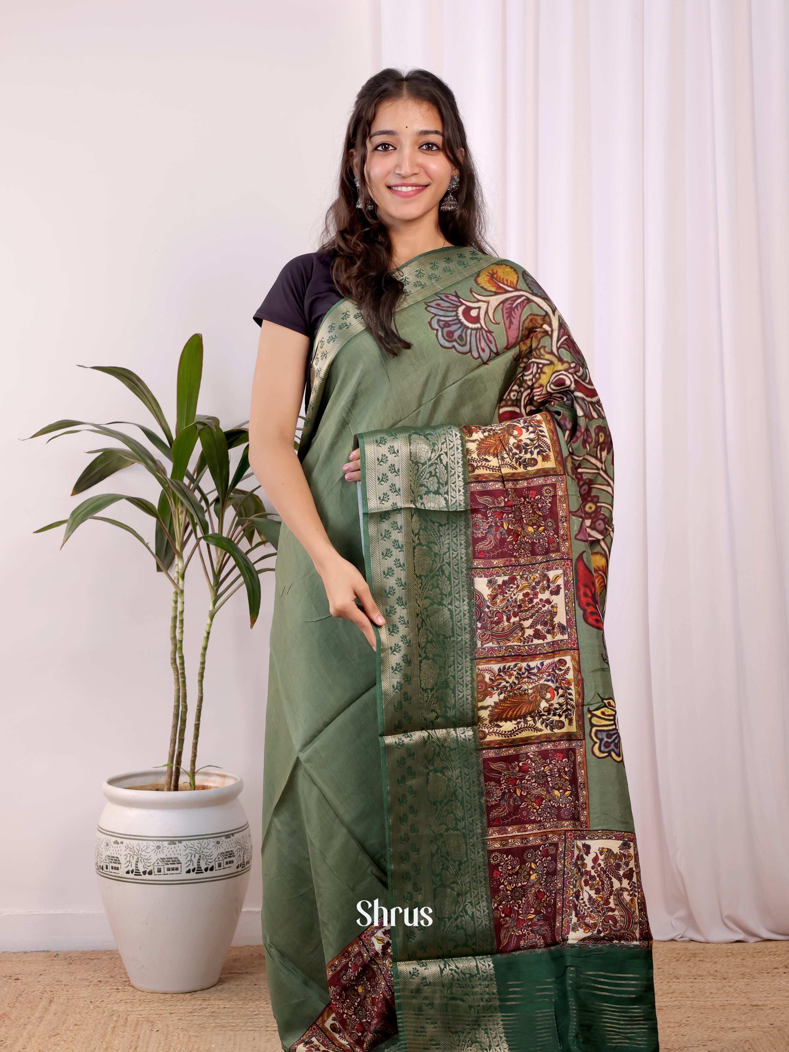 CJS30193 - Semi Mysoresilk Saree