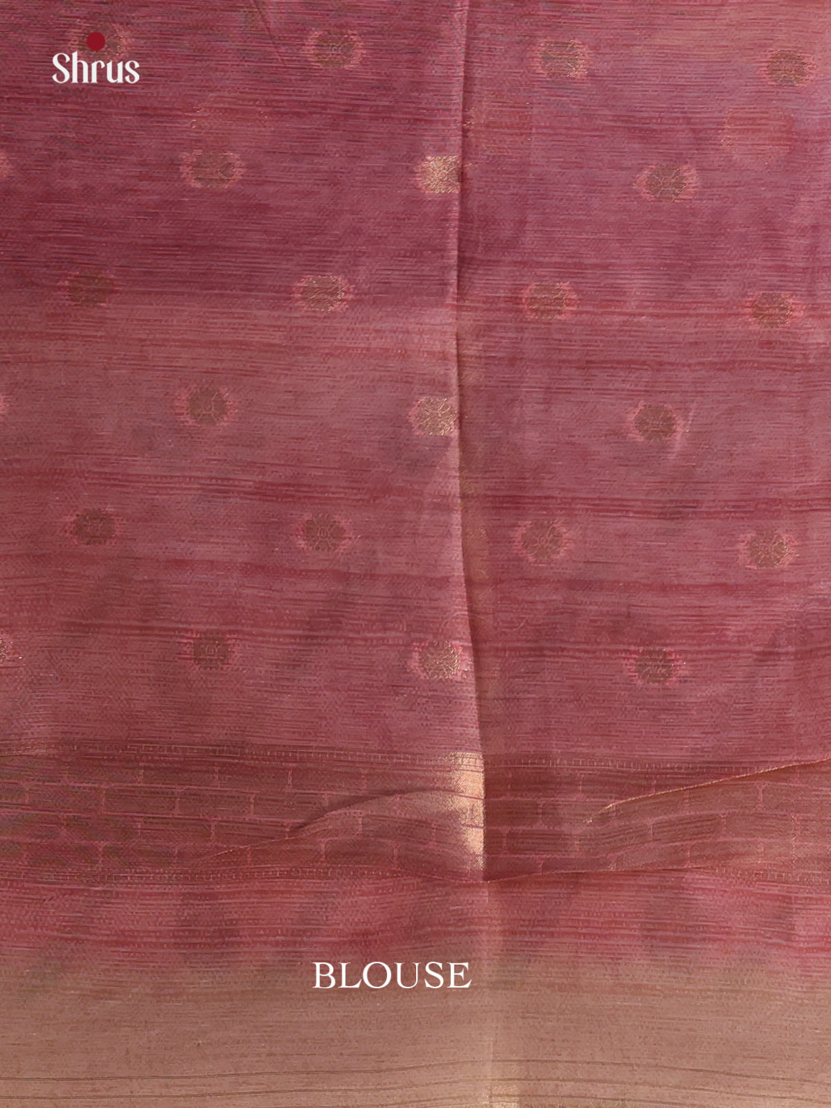 Pink & Beige - Semi Tissue Saree