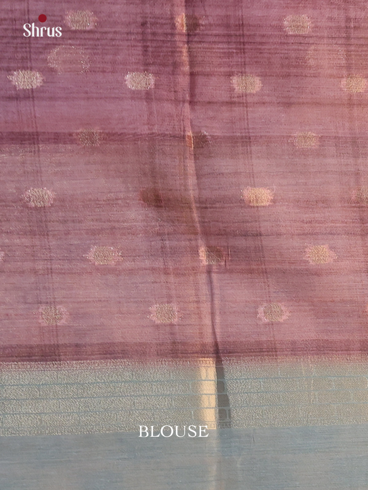 Lavender & Grey - Semi Tissue Saree