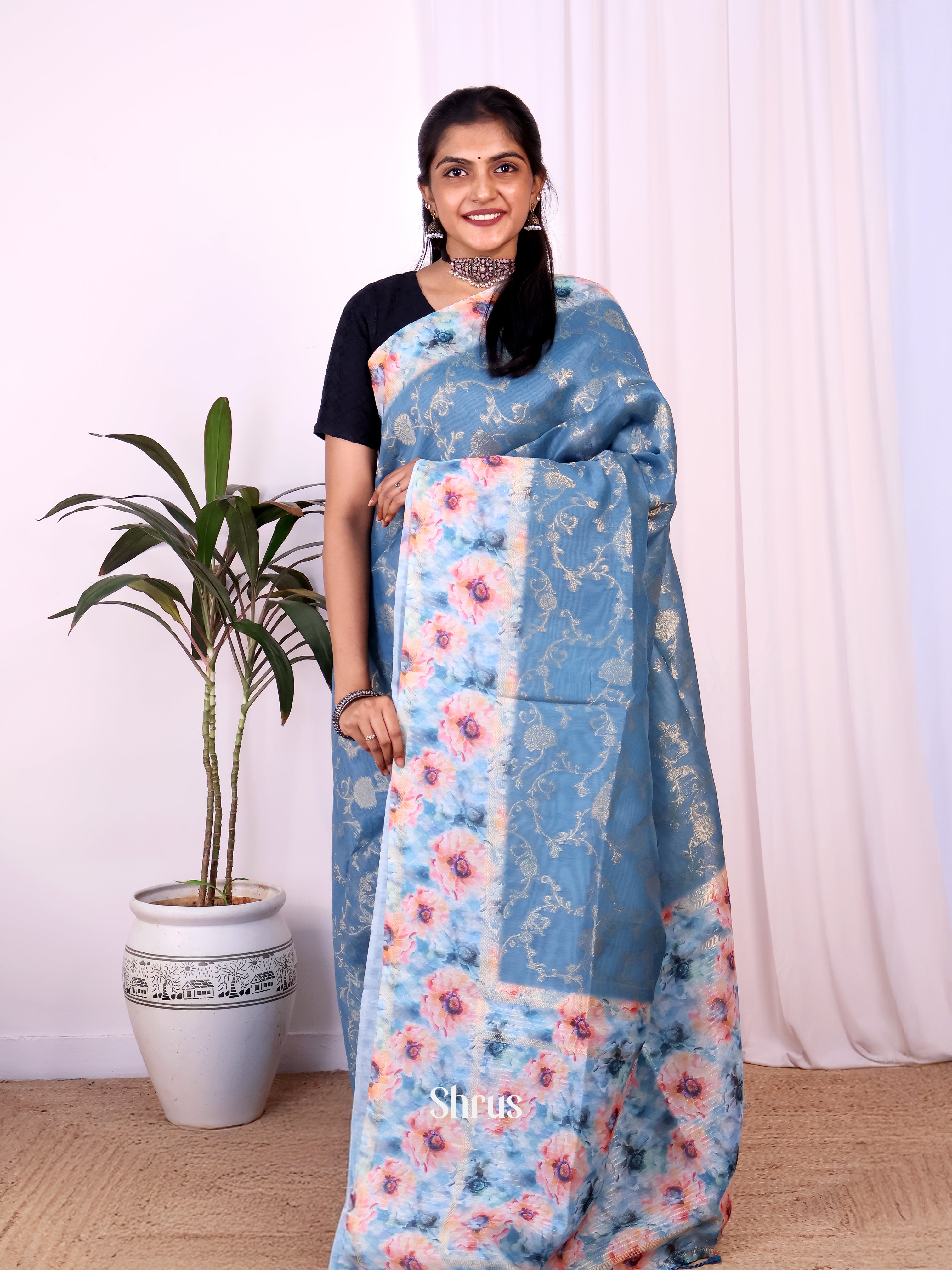 CJS30230 - Semi Jute Saree