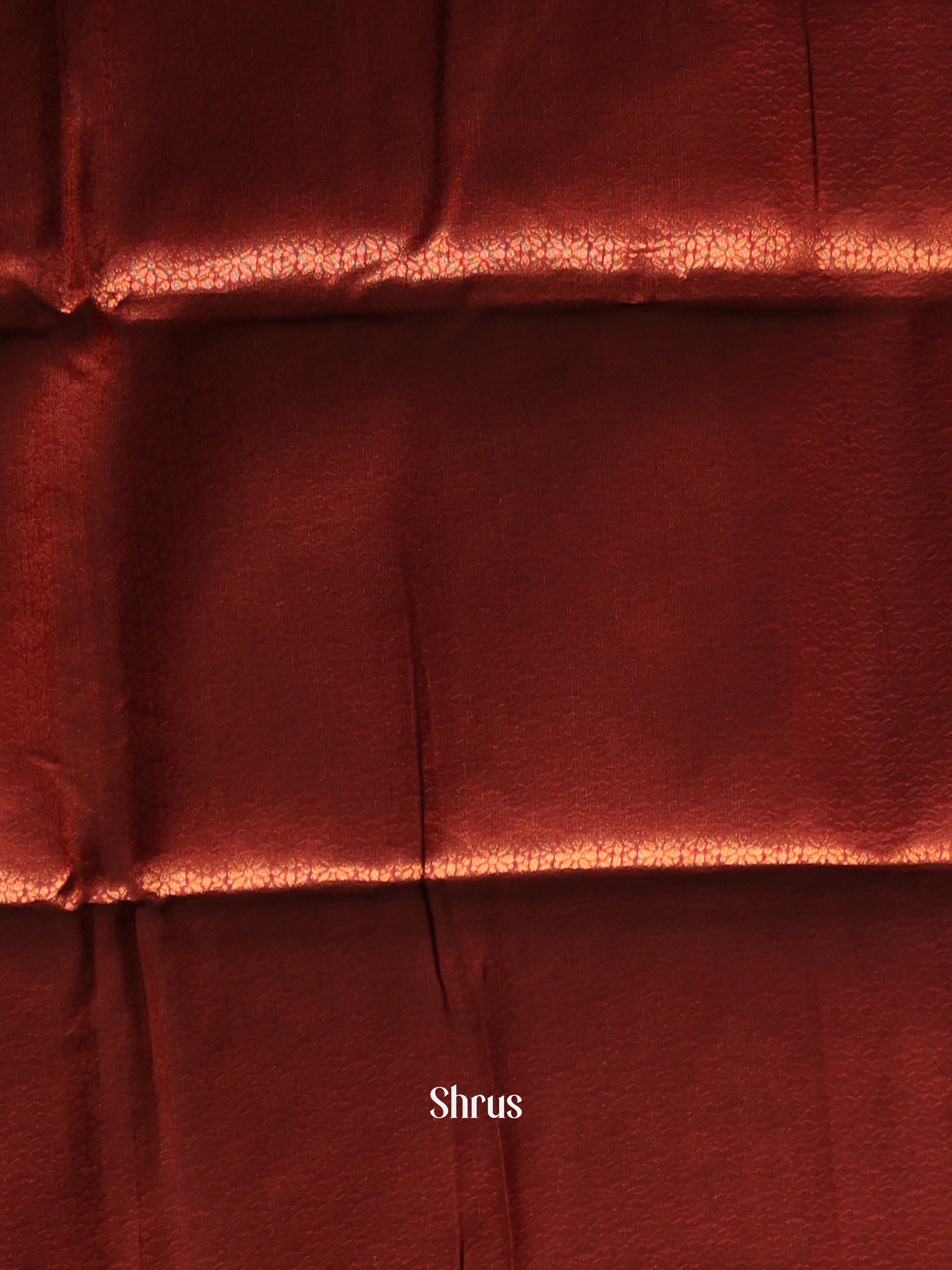 Beige & Maroon - Semi Softsilk Saree