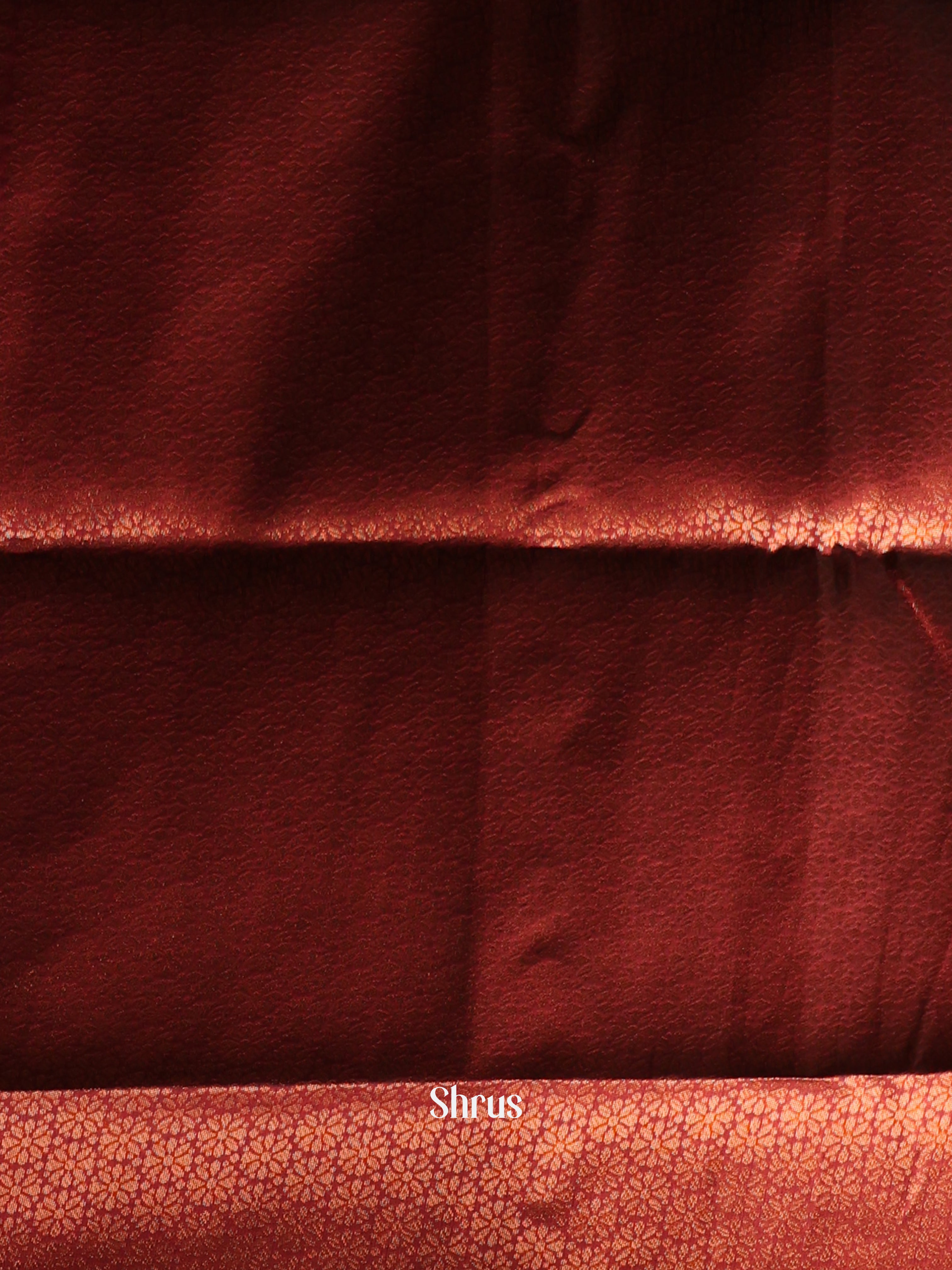 Blue & Maroon - Semi Softsilk Saree