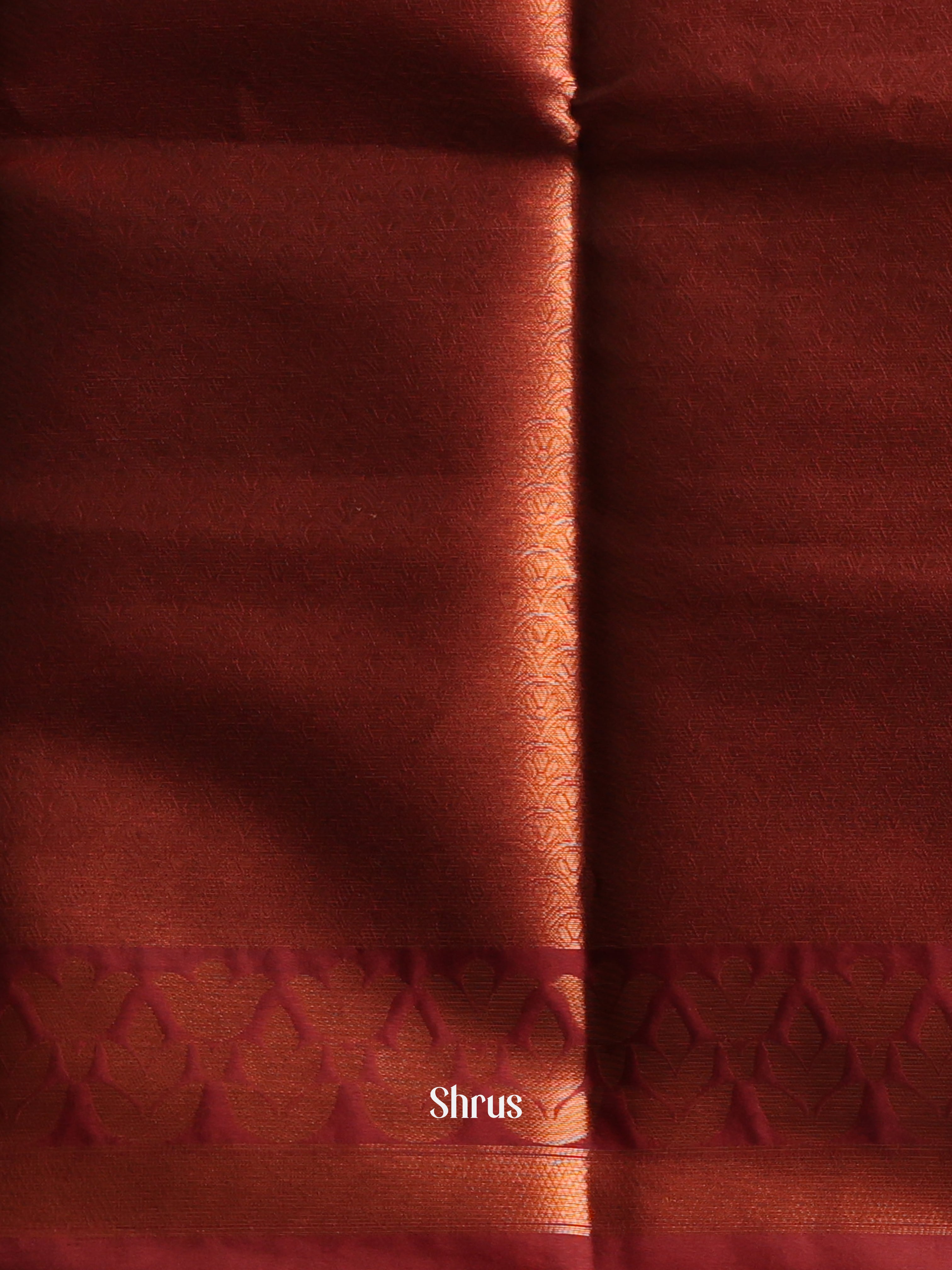 Blue & Maroon - Semi Softsilk Saree