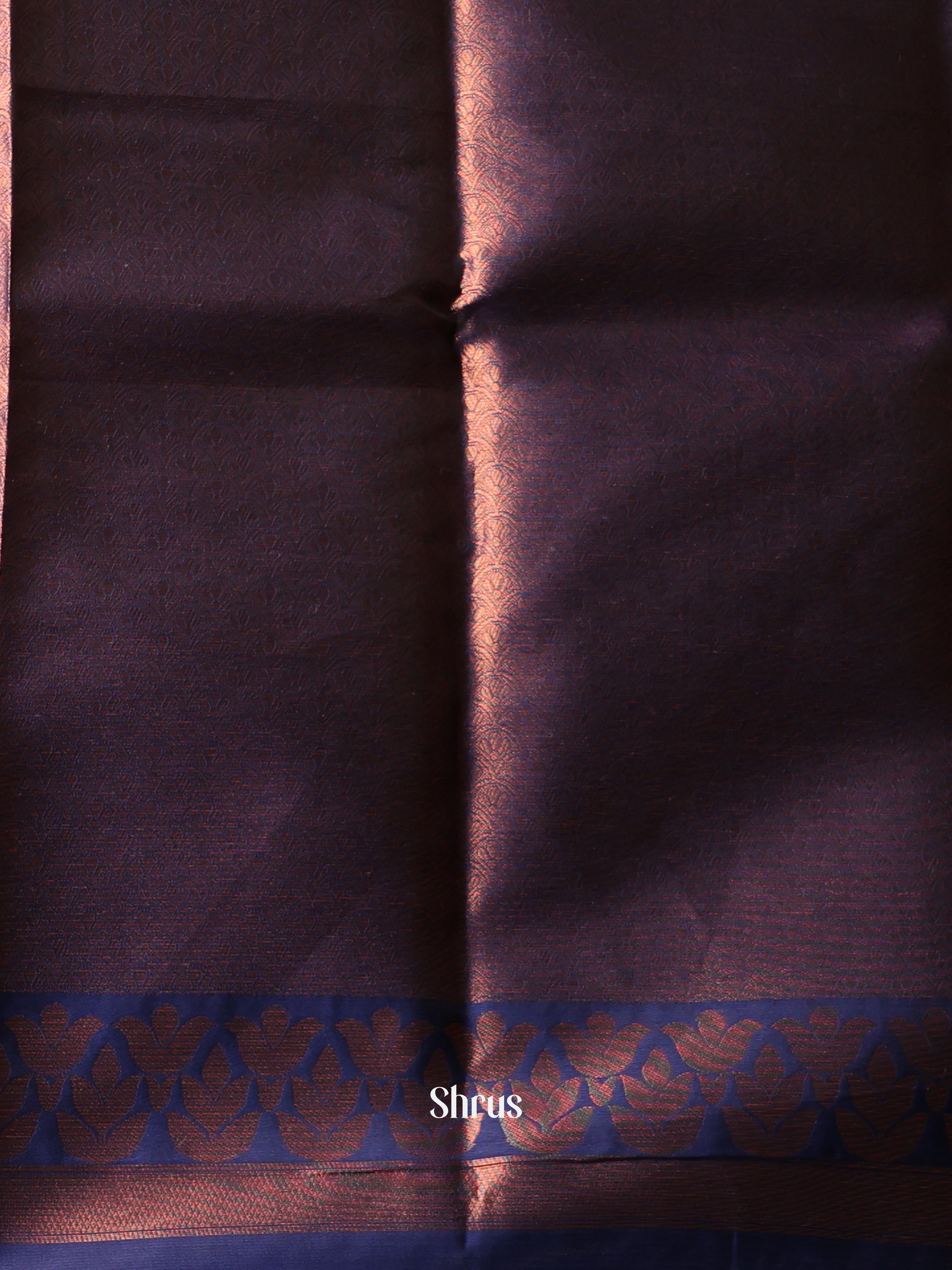 Pink & Blue - Semi Softsilk Saree