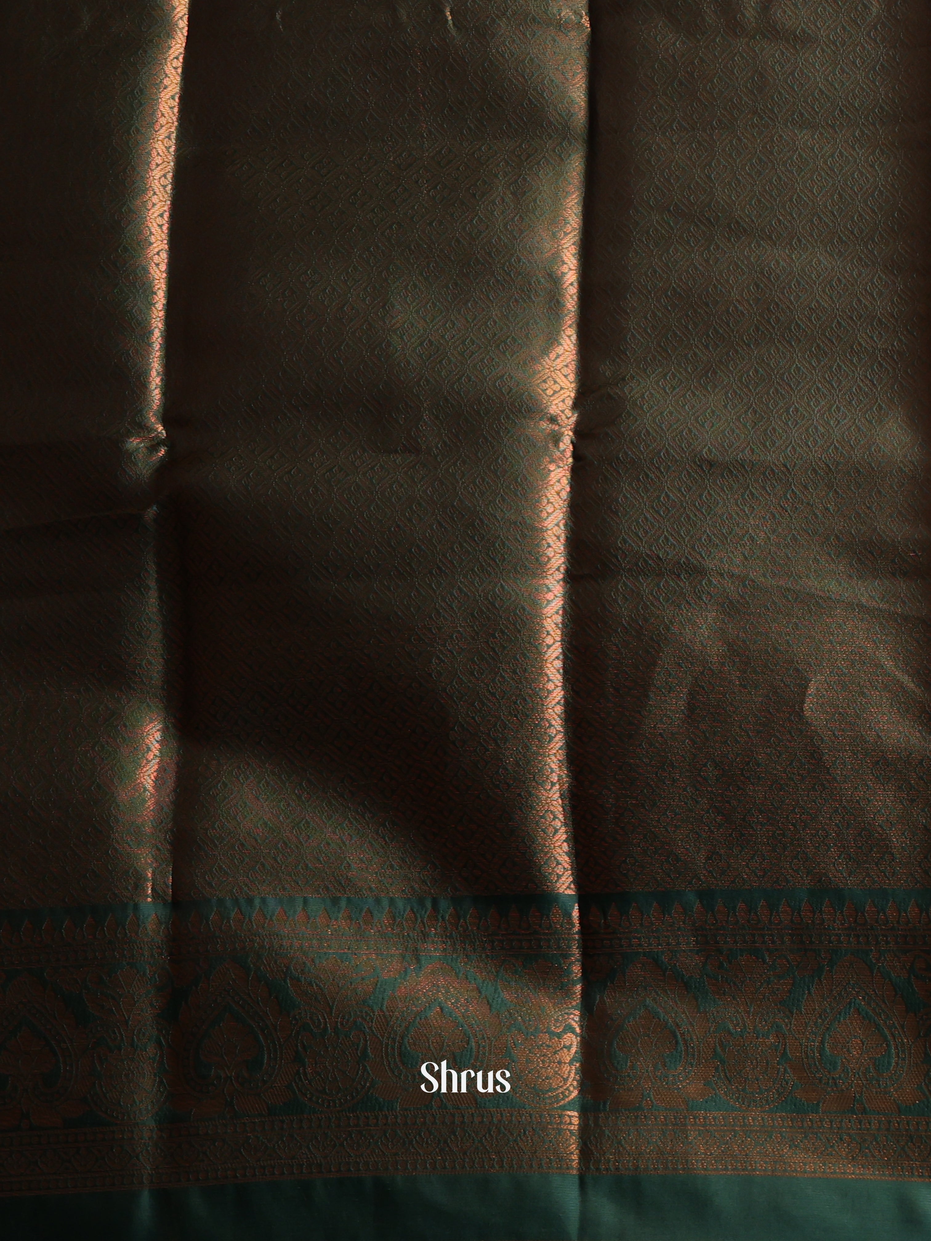 Lite Green  & Green - Semi Softsilk Saree