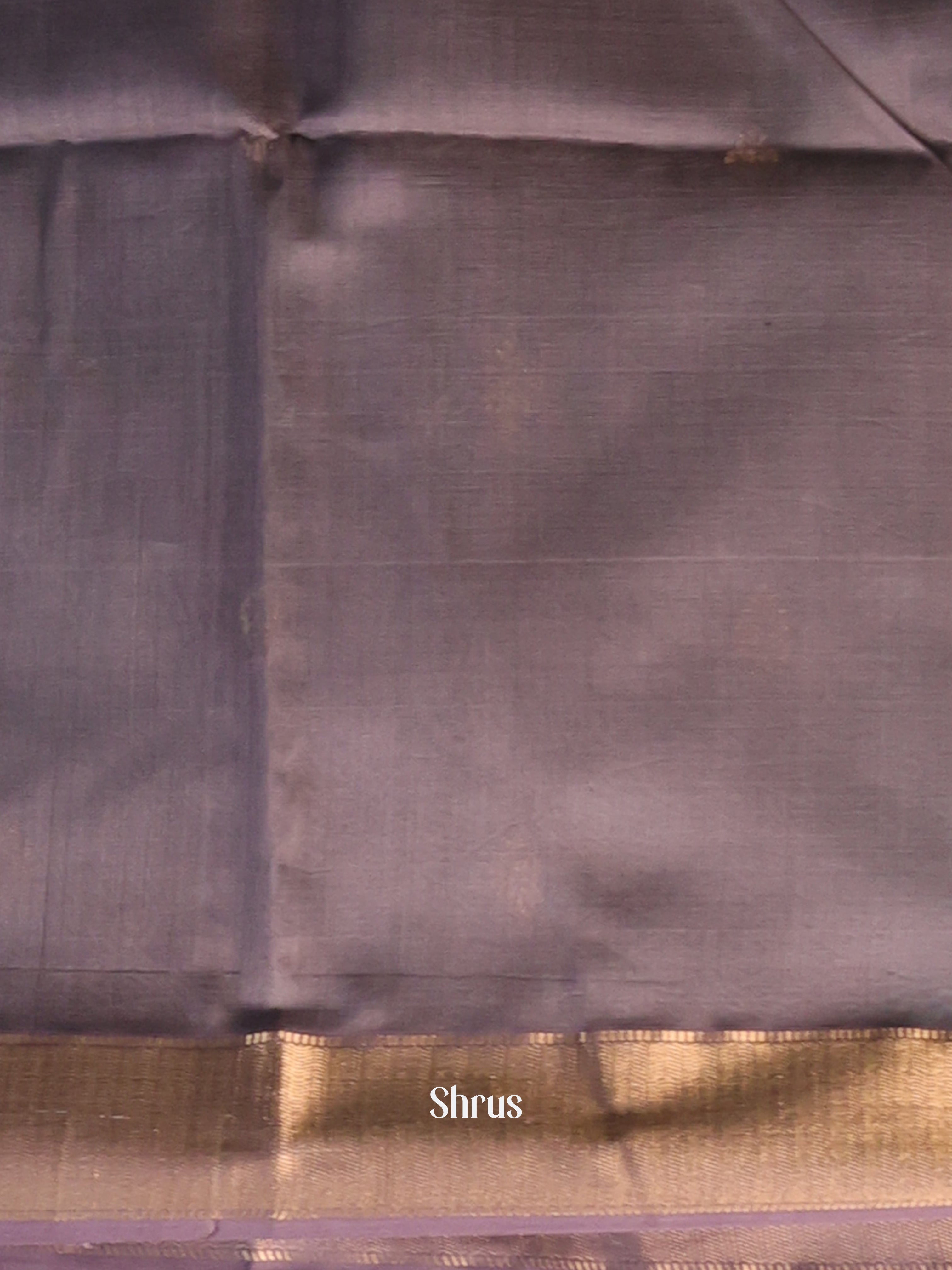 Mild Purple & Grey  - Maheshwari silkcotton Saree