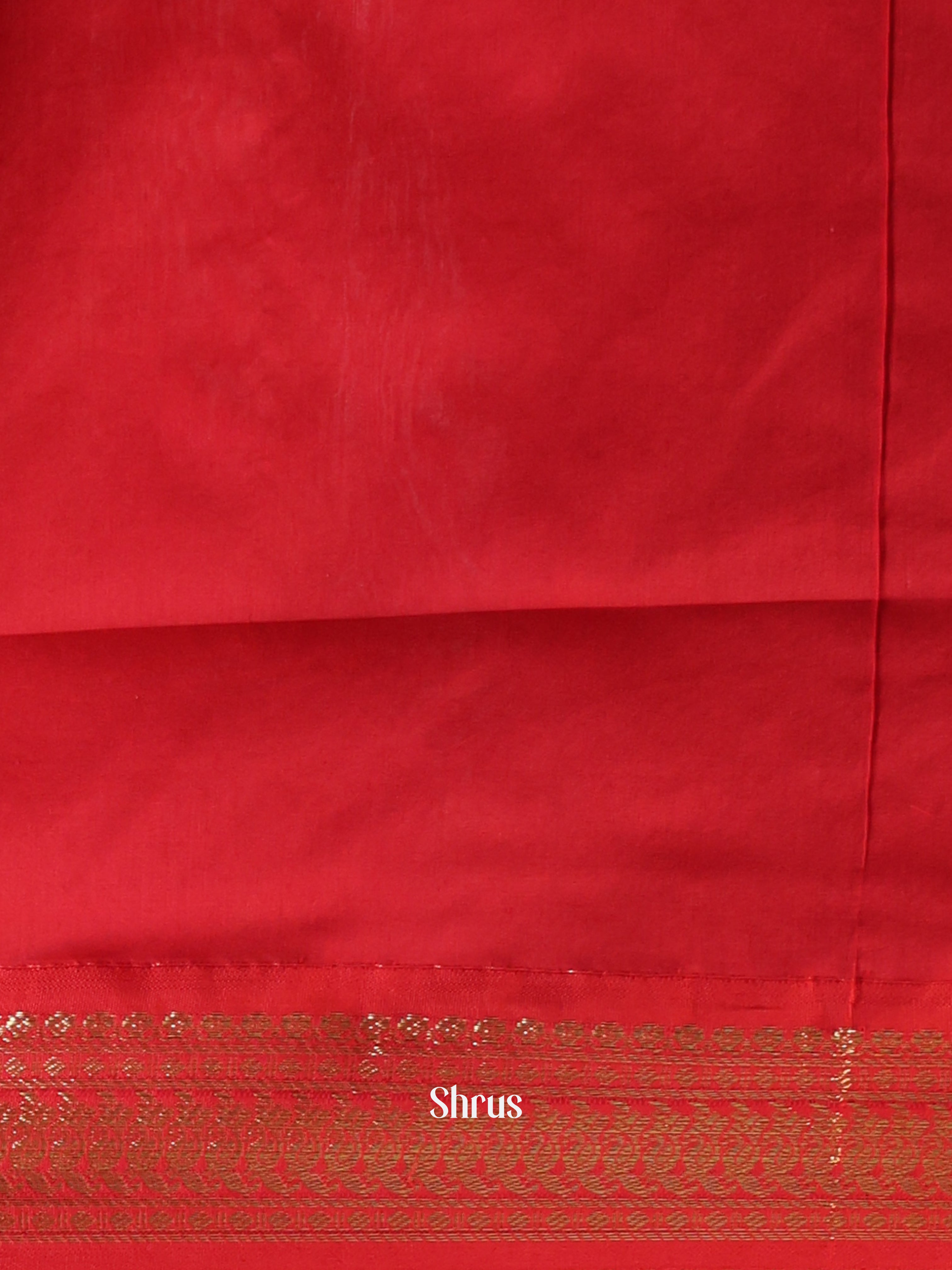 Mustard & Red- Kalyani Cotton Saree